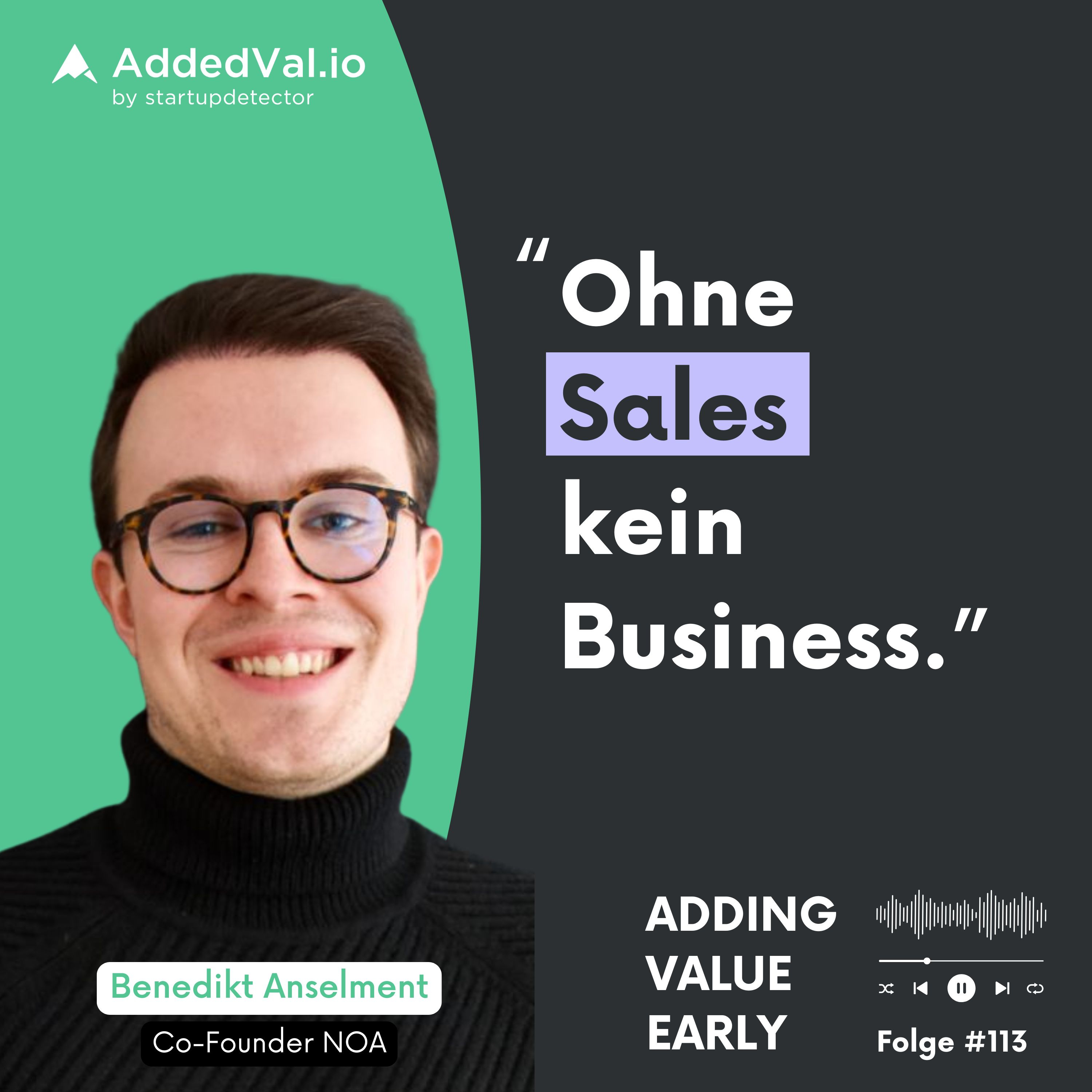 113: Keine Angst vor hohen Preisen – Benedikt Anselment über Wertschätzung und Pricing episode artwork