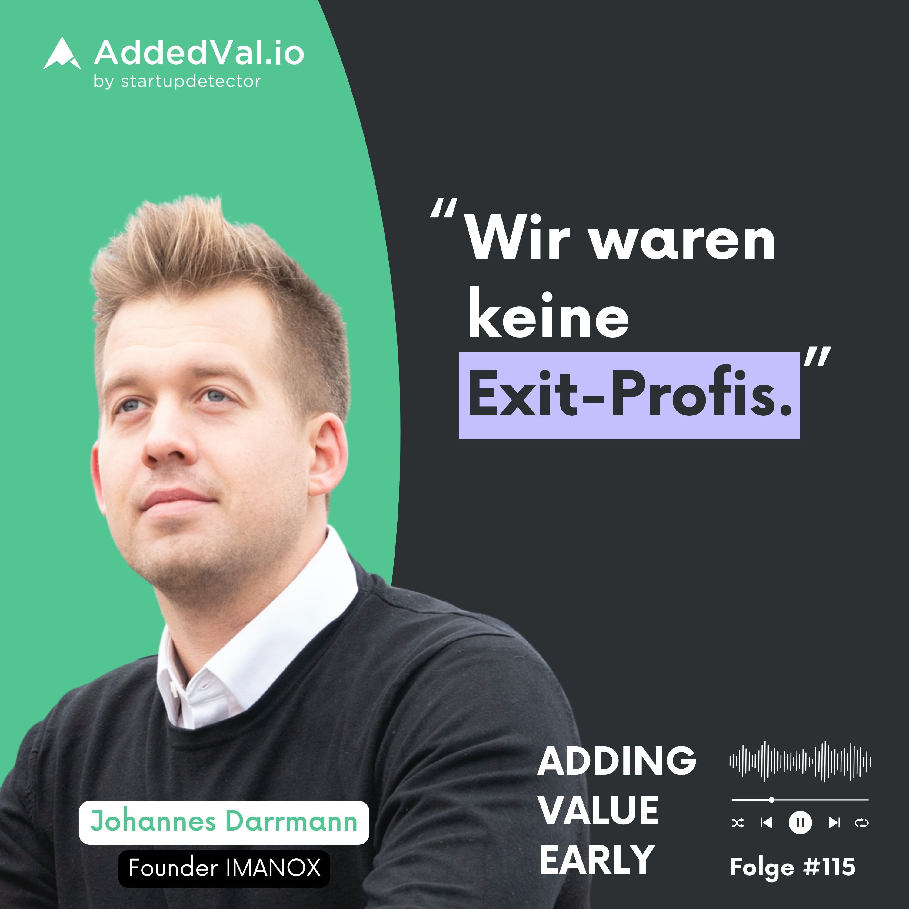 115: Startup verkauft! – Johannes Darrmann über seinen ersten Exit episode artwork
