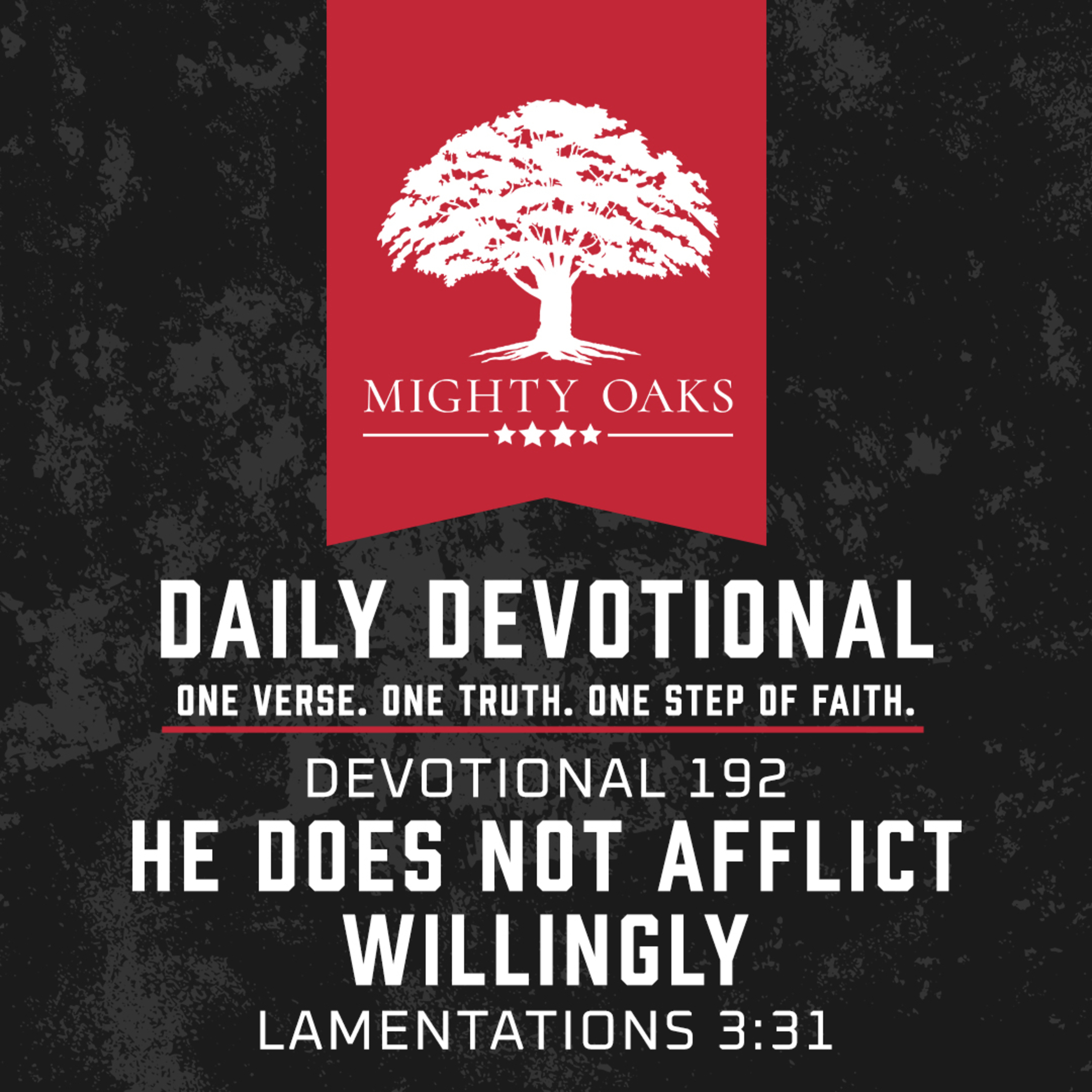 He Does Not Afflict Willingly | Lamentations 3:31 episode artwork