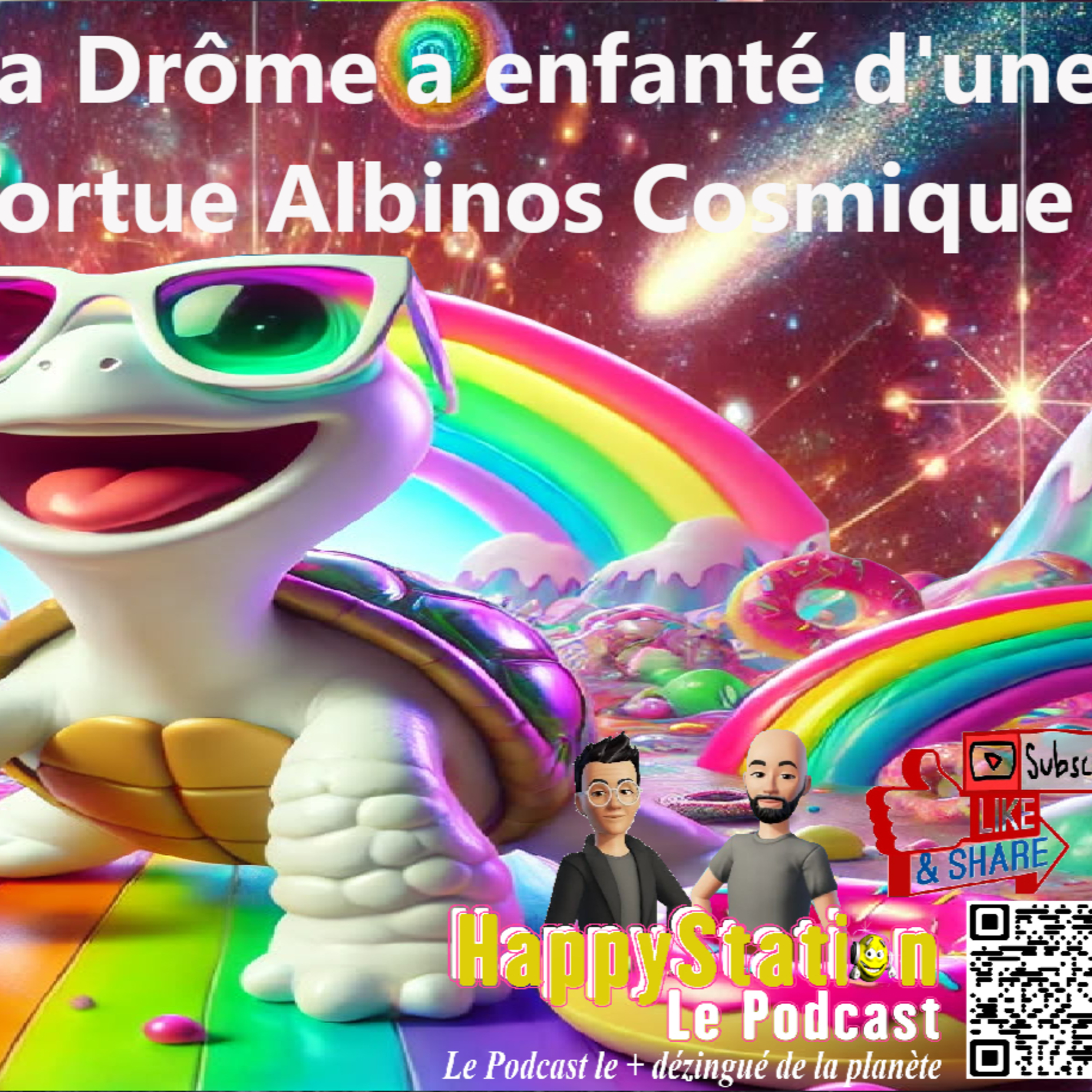 [Podcast] Happystation S2E9 La Drôme a enfanté d'une Tortue Albinos Cosmique episode artwork