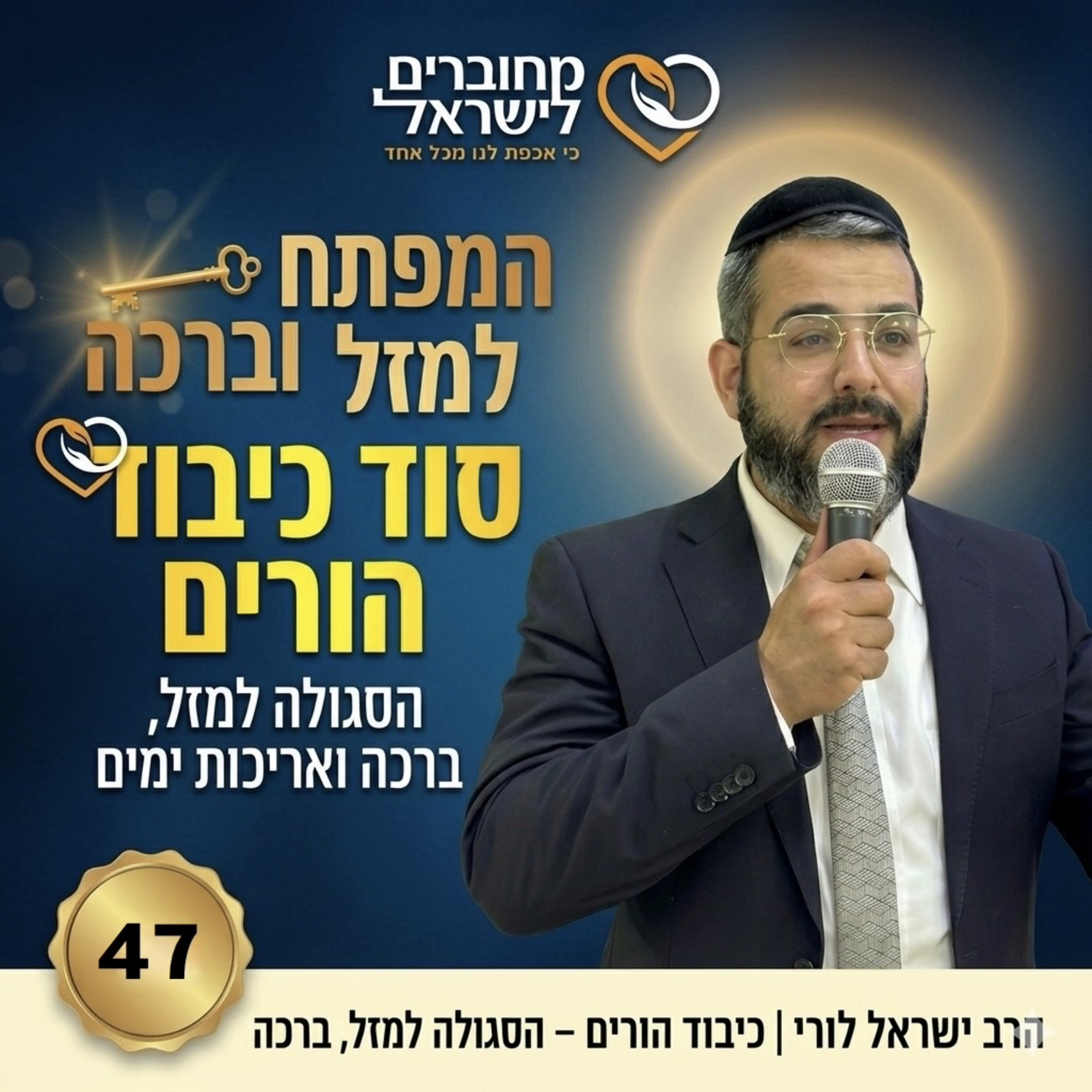 המפתח למזל ולאריכות ימים – הסוד של כיבוד הורים | עם הרב ישראל לורי episode artwork