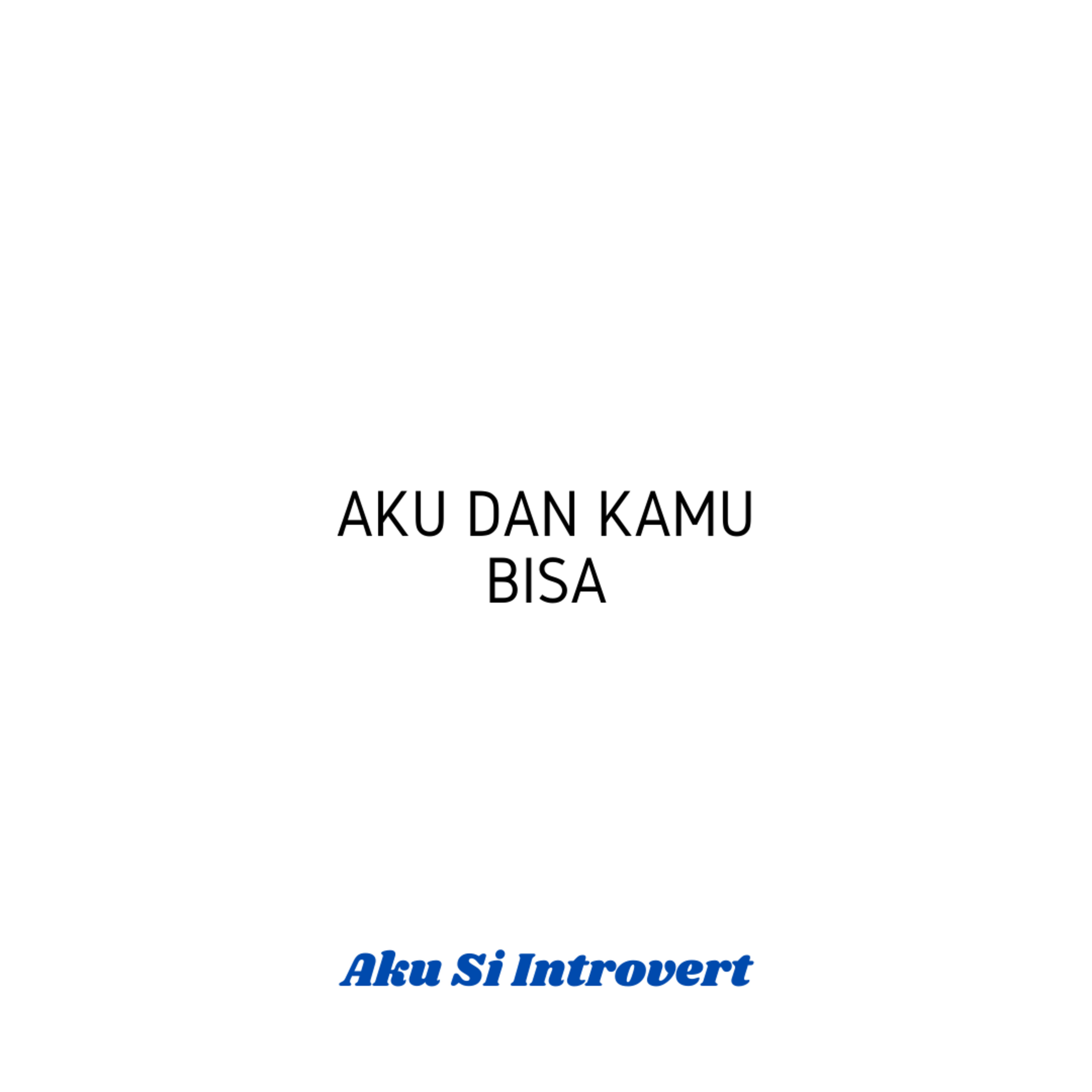 Aku dan Kamu Bisa episode artwork