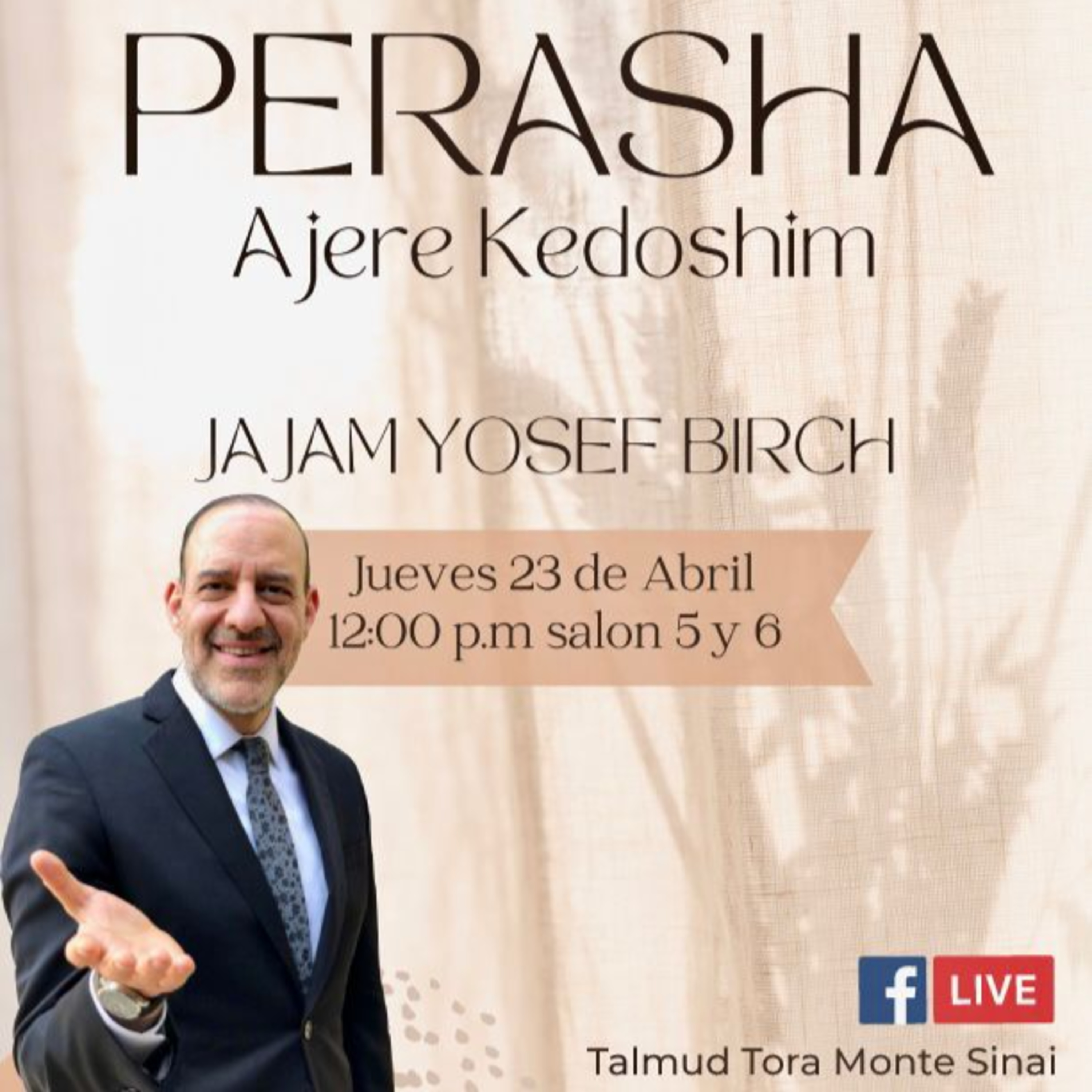 RAB YOSEF BIRCH- PERASHA AJARE MOT- KEDOSHIM- 5786 episode artwork