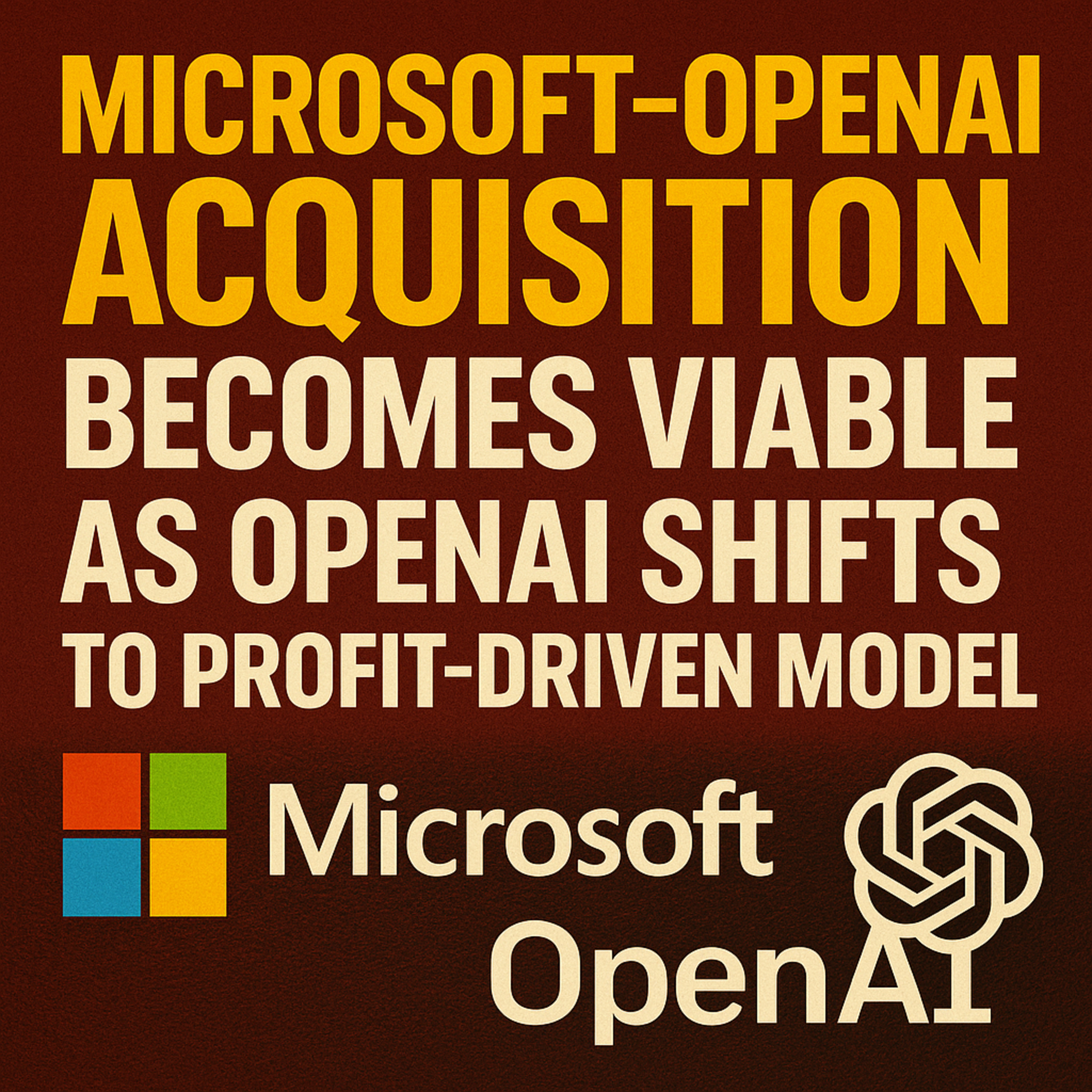 Cover for Microsoft to BUY OpenAI? + Winklevoss Twins Predict Bitcoin $1M + Consumer Sentiment CRASHES
