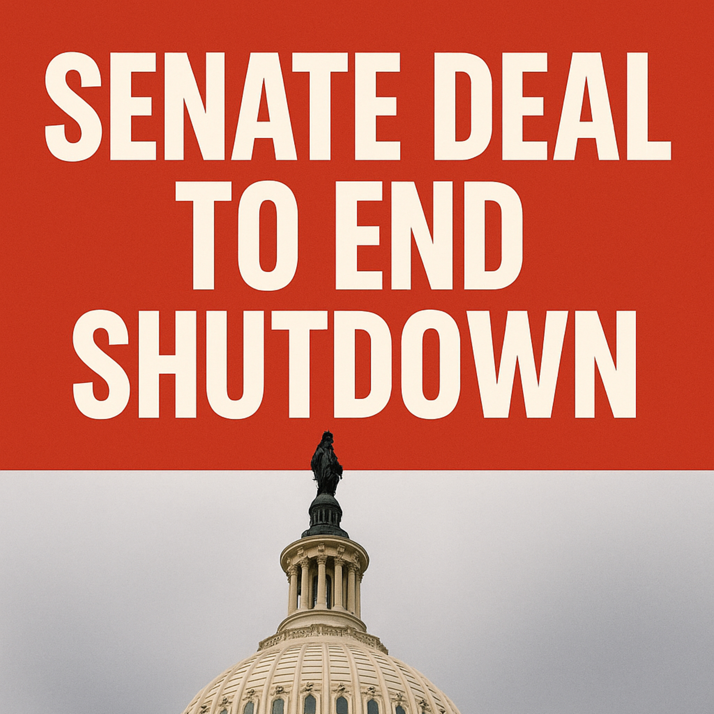Cover for BREAKING: Senate Deal to End Shutdown | Nvidia DROPS on AI Bubble Fears | Visa/Mastercard Settlement