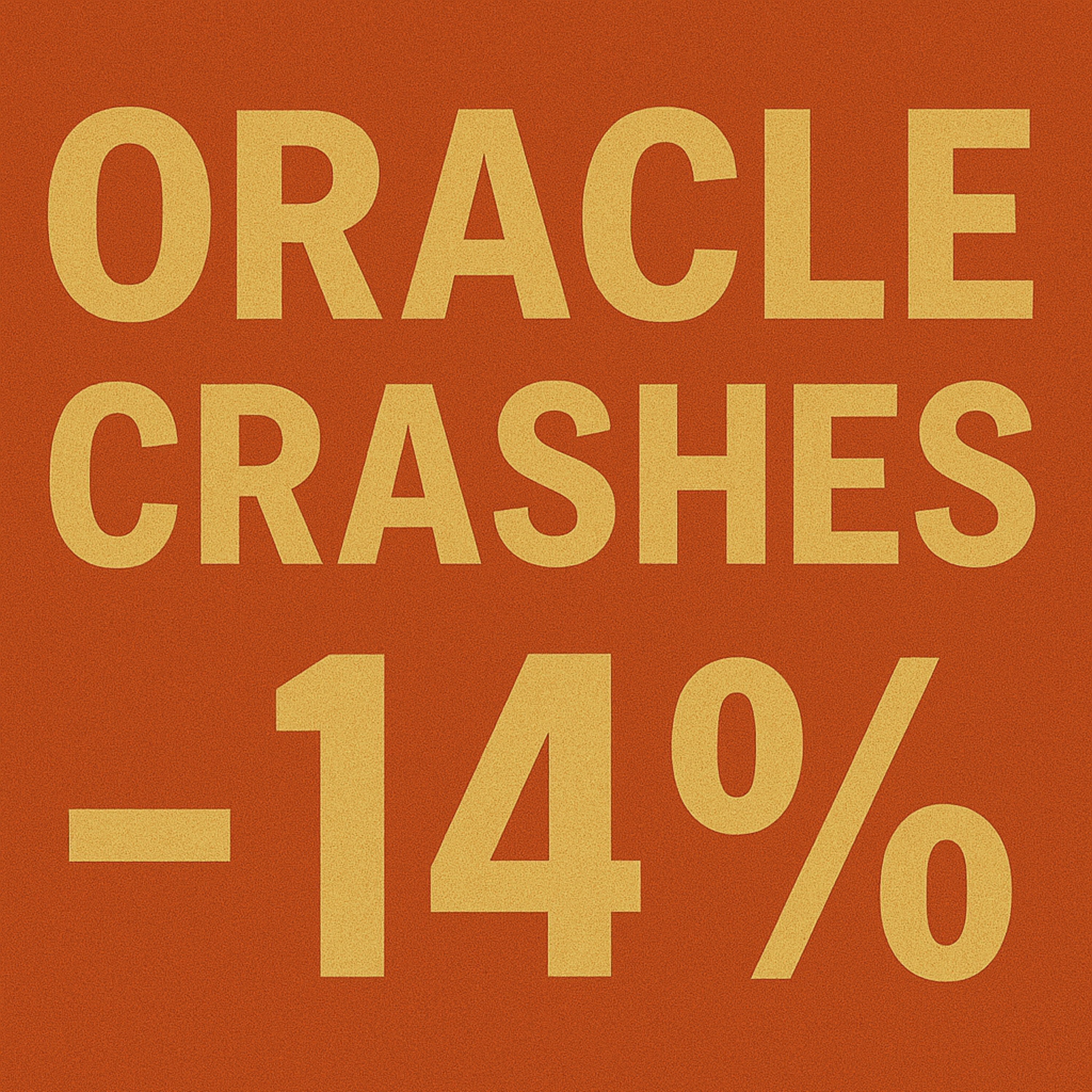 ORACLE CRASHES -14%: AI Bubble Warning! | Quantum = "Next Nvidia"? | BTC -2.4%, ETH -4.4% DROP