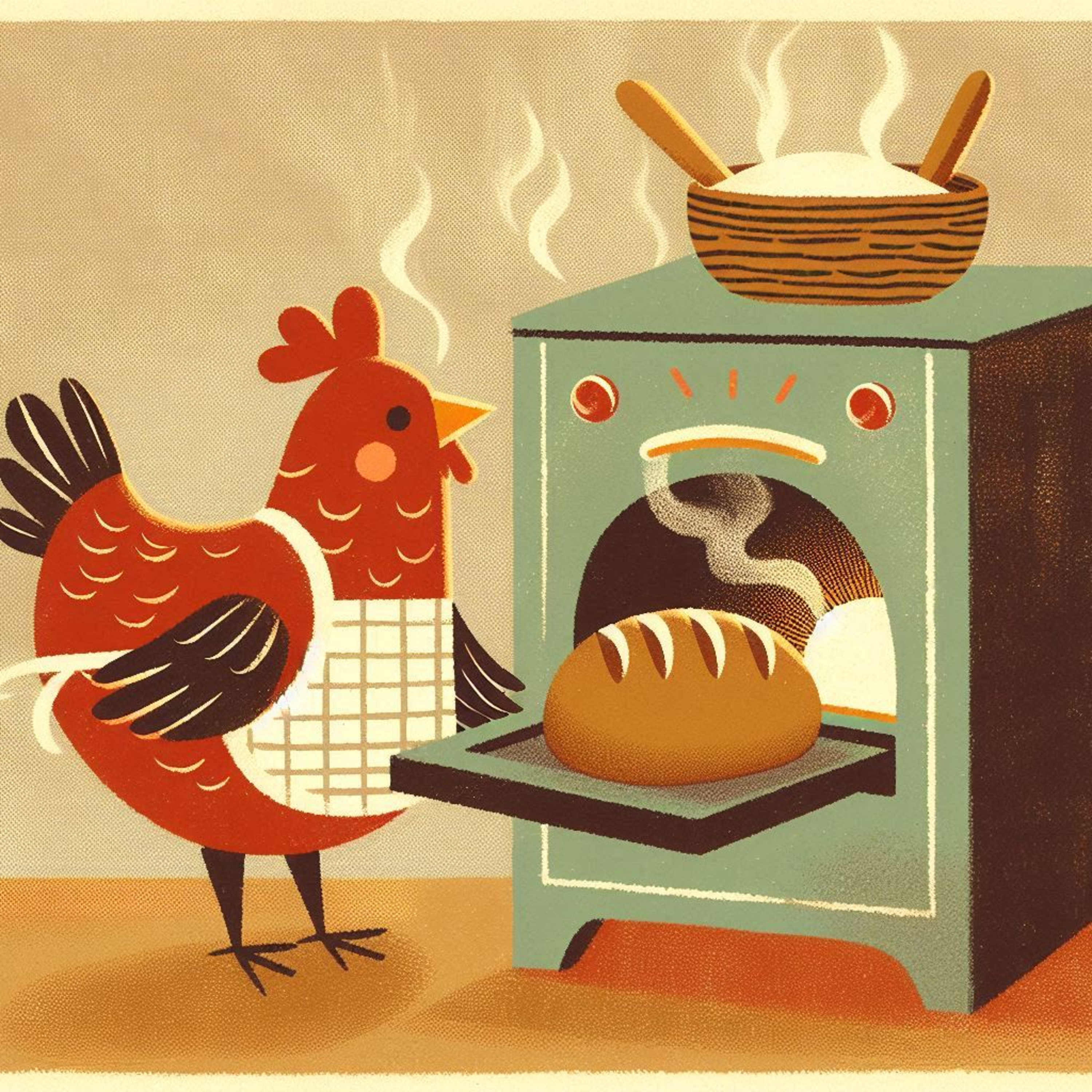 小红母鸡种麦子- 中英双语睡前故事 -The Little Red Hen Plants Wheat - Bedtime Story in Mandarin Chinese and English