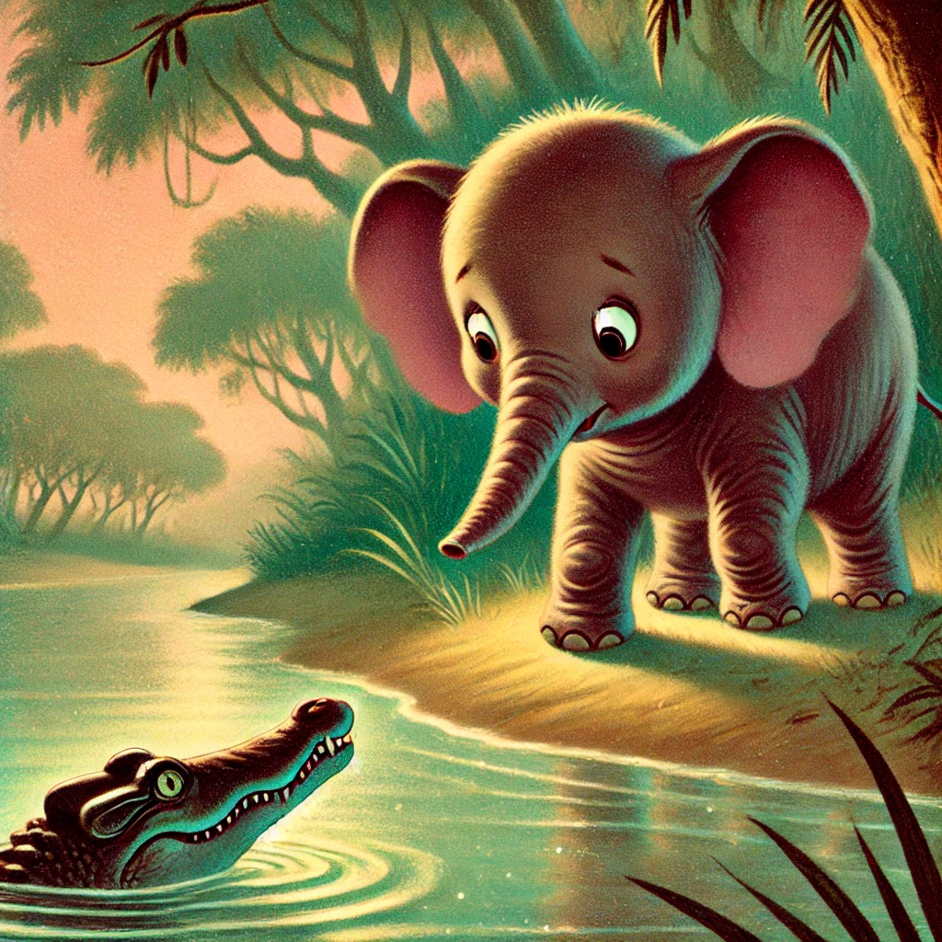 大象是怎么长出长鼻子的 - 中英双语睡前故事 - How the Elephant Got Its Trunk - Bedtime Story in Mandarin Chinese and English