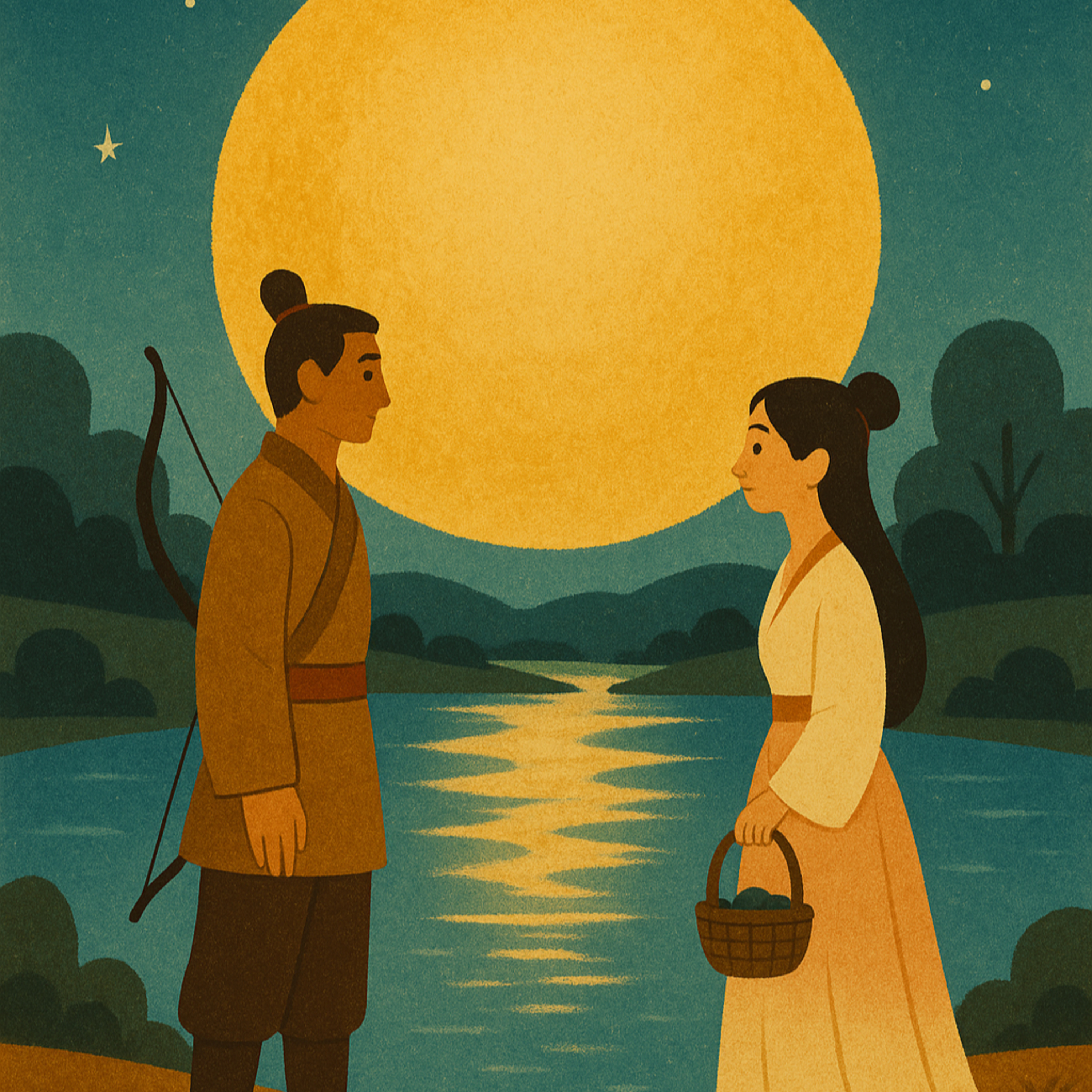 嫦娥与后羿（一) 邂逅 | Chang’e and Houyi (Part 1): Their Fateful Encounter