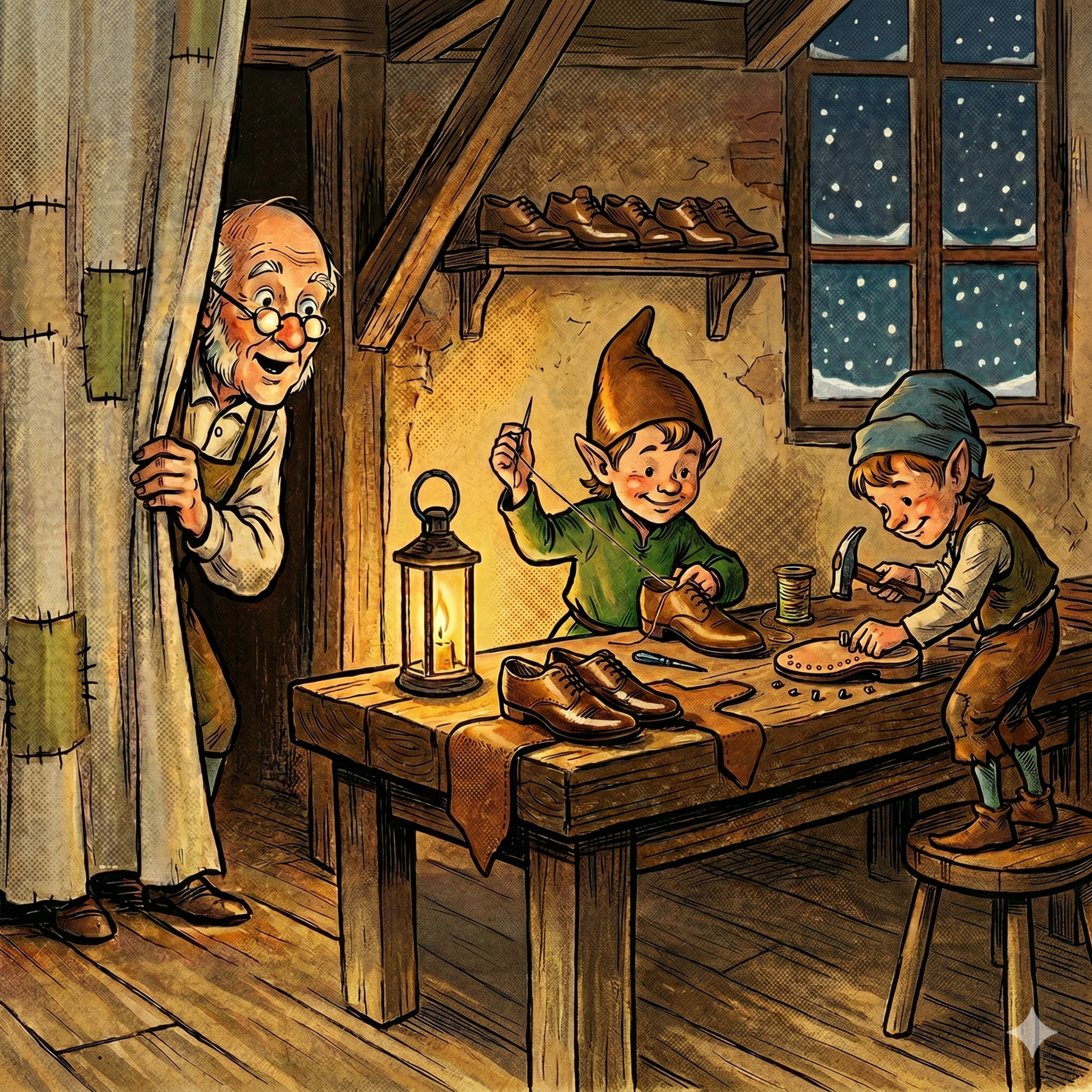 The Elves and the Shoemaker | 小精灵和鞋匠 Bilingual Bedtime Story (English & Mandarin Chinese) 英中双语故事