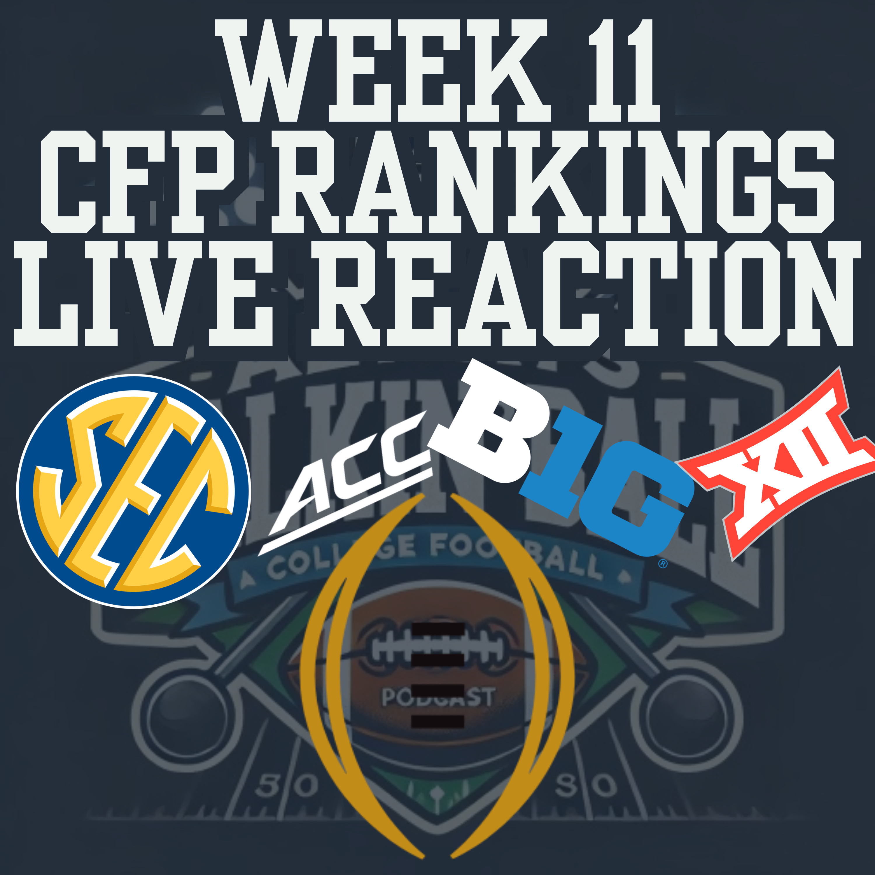 REACTION to the Week 11 College Football Playoff Rankings episode artwork