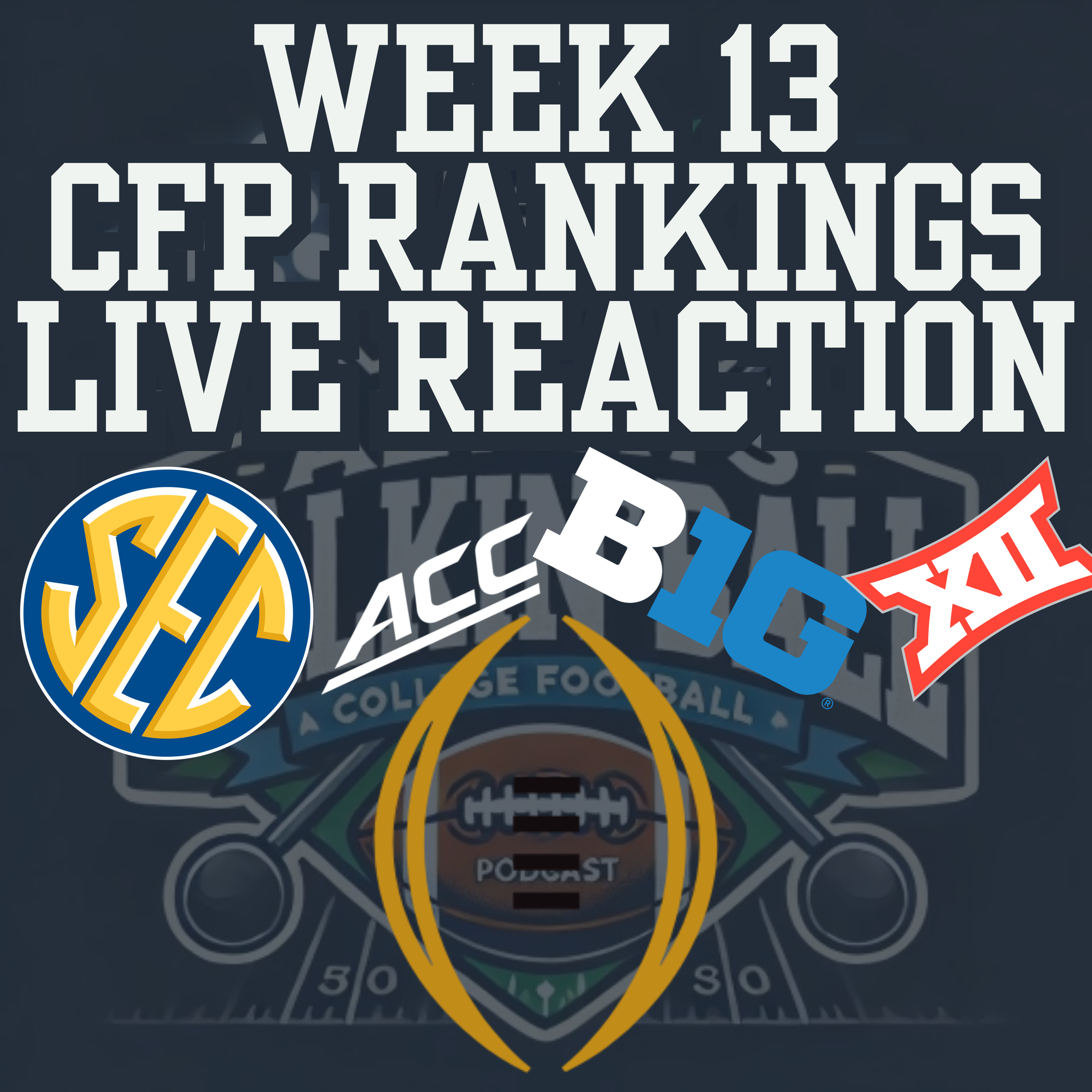 REACTION to Week 13 College Football Playoff Rankings episode artwork