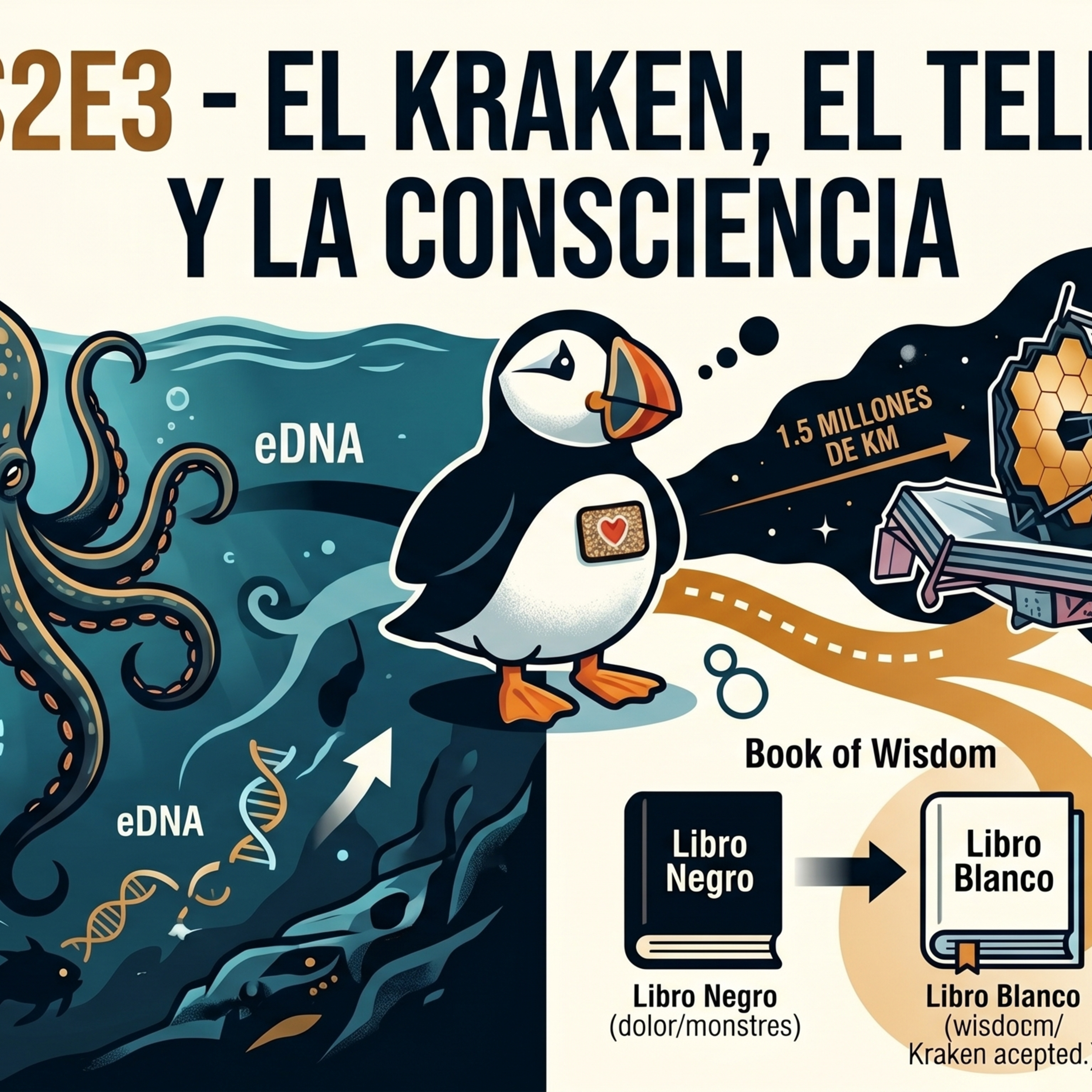 Po41 - S2E3 - El Kraken, el telescopio y la consciencia episode artwork