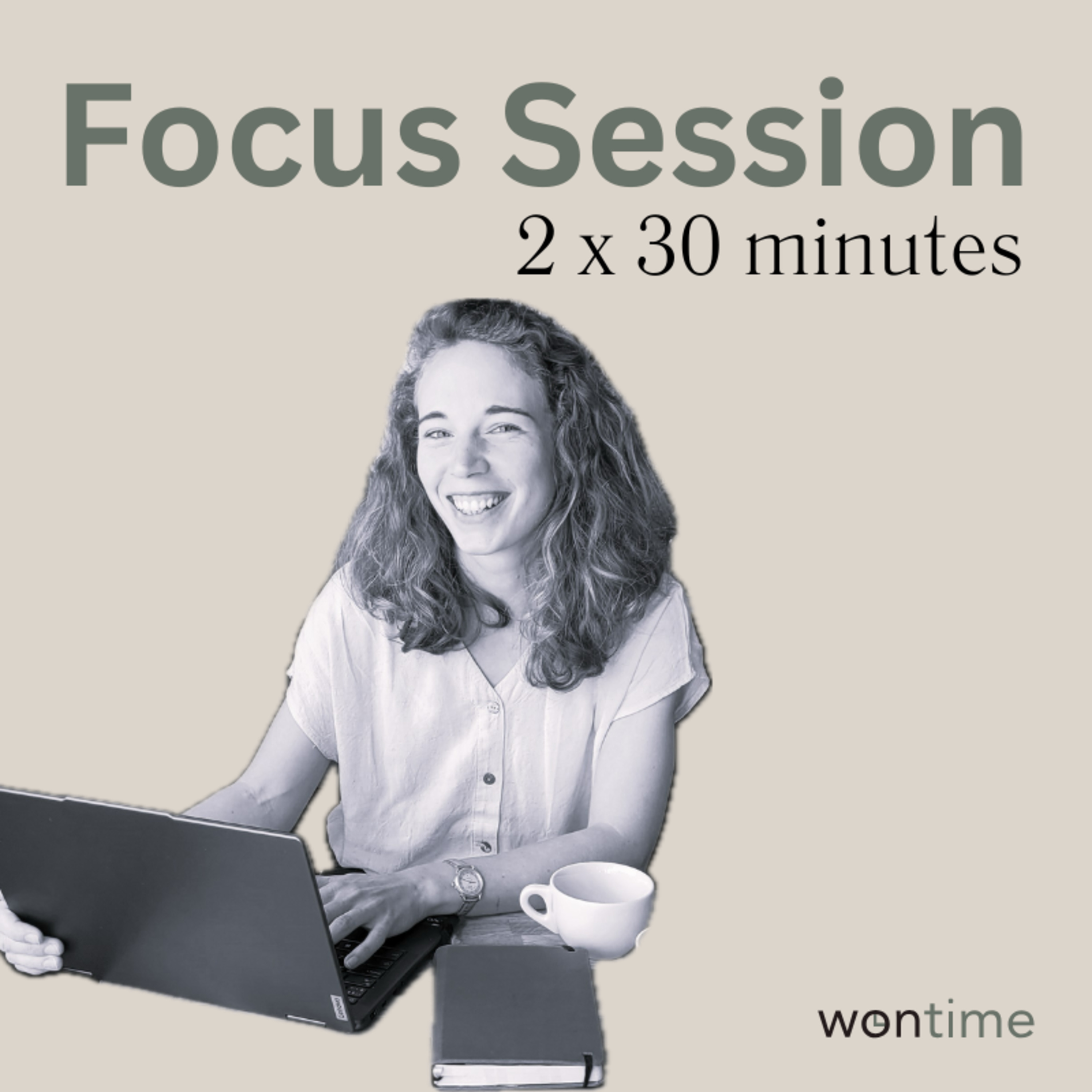 Focus Session I 2 x 30 min | Gentle productivity, deep focus | Breathing exericse 💚