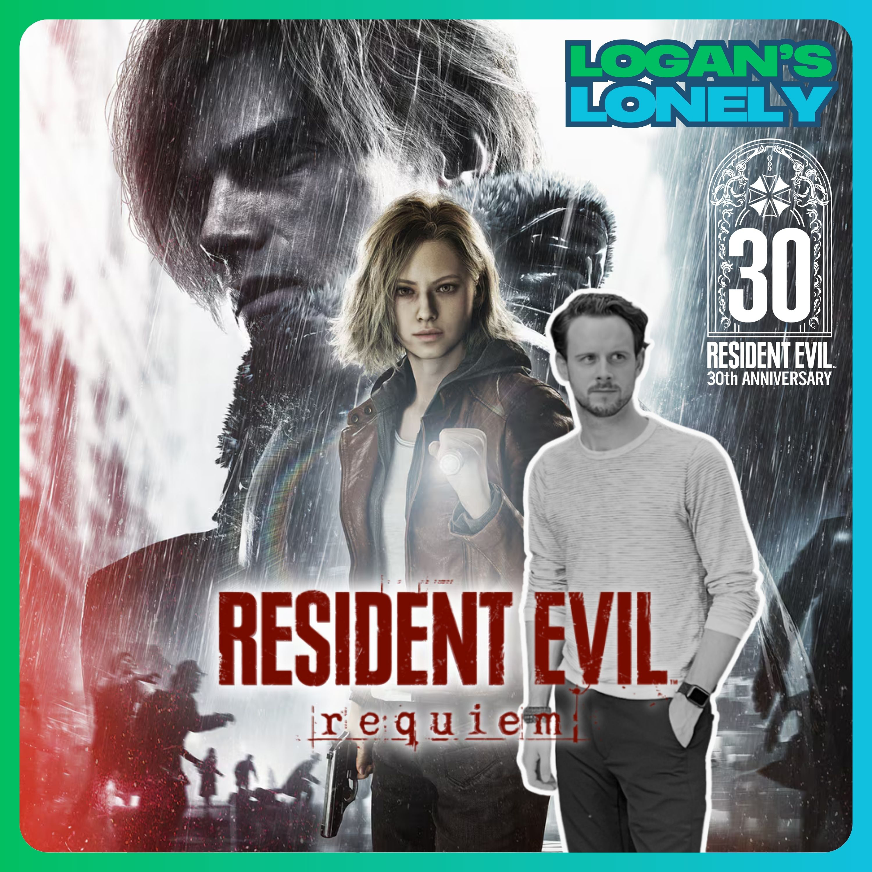 Resident Evil Requiem and RE 30th Anniversary episode artwork