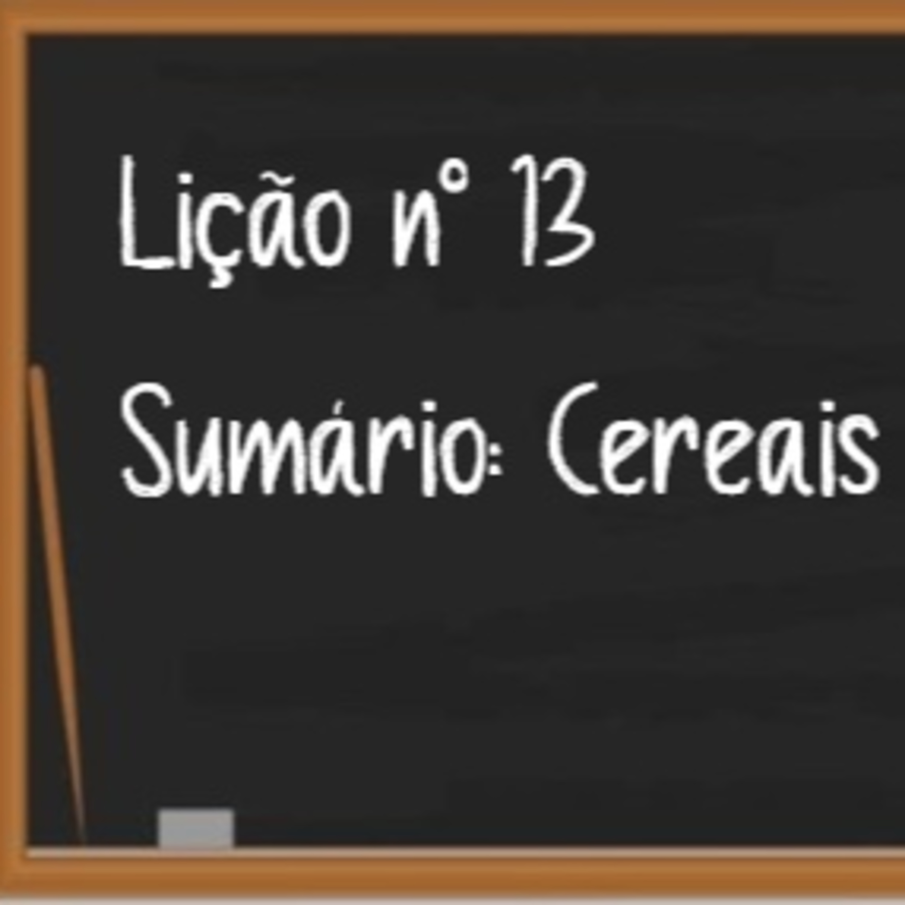 Lição nº 13 - Cereais episode artwork