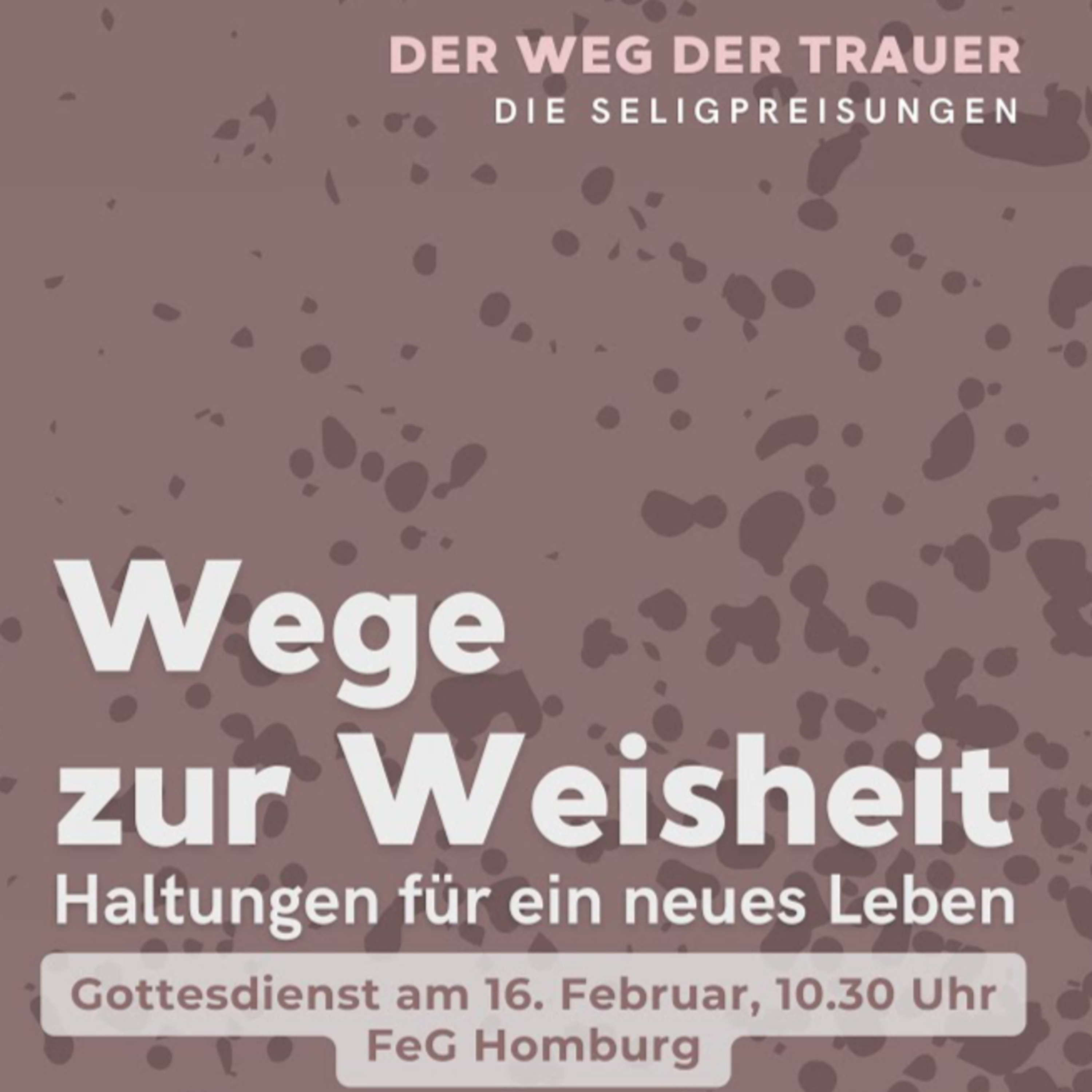 Der Weg der Trauer - 9 Wege zur Weisheit (Seligpreisungen 2 - Matthäus 5,4) | Lucas Pöpel episode artwork