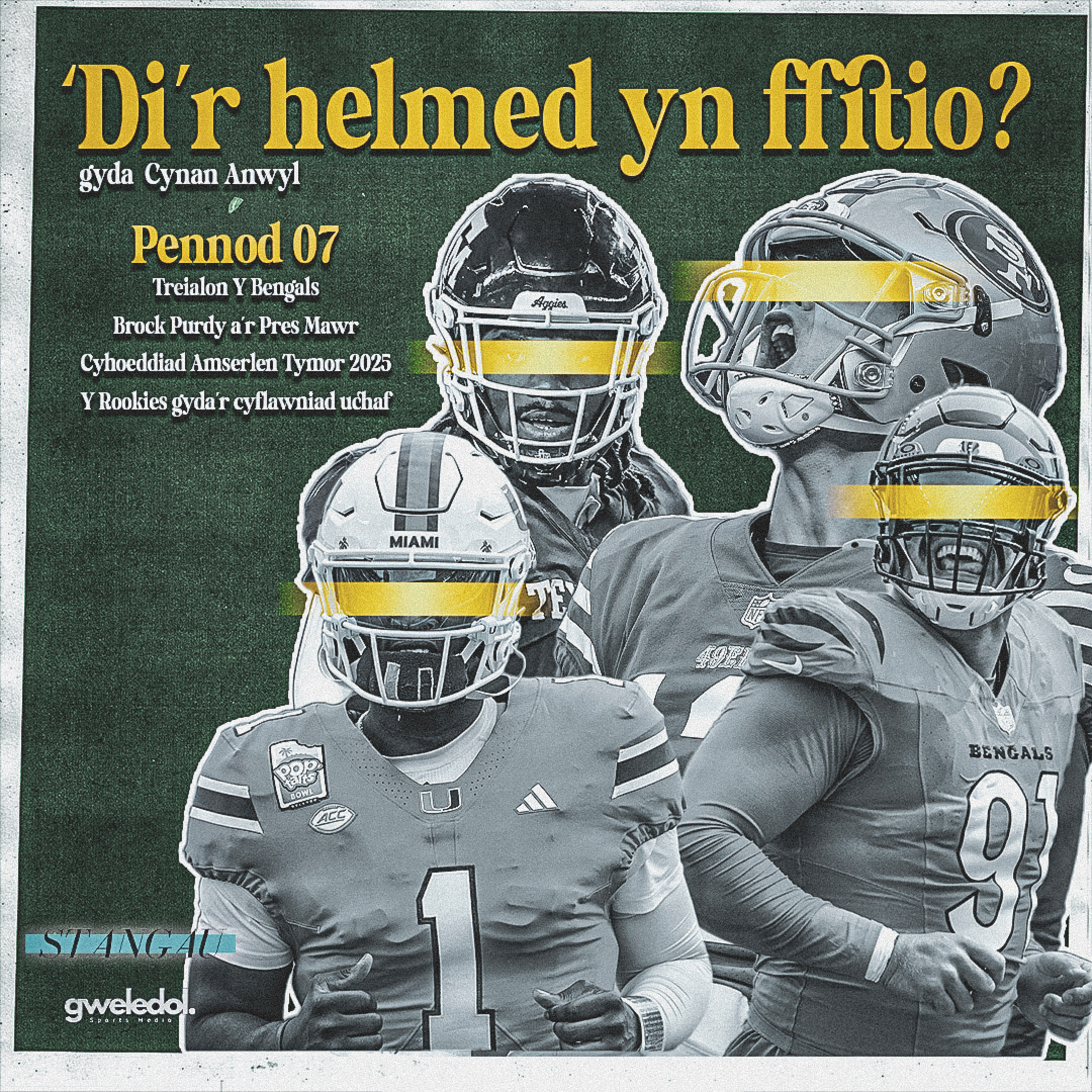 #7 - Drama y Cytundebau, NFL yn Ewrop, Y Rookies i edrych allan am yn 2025