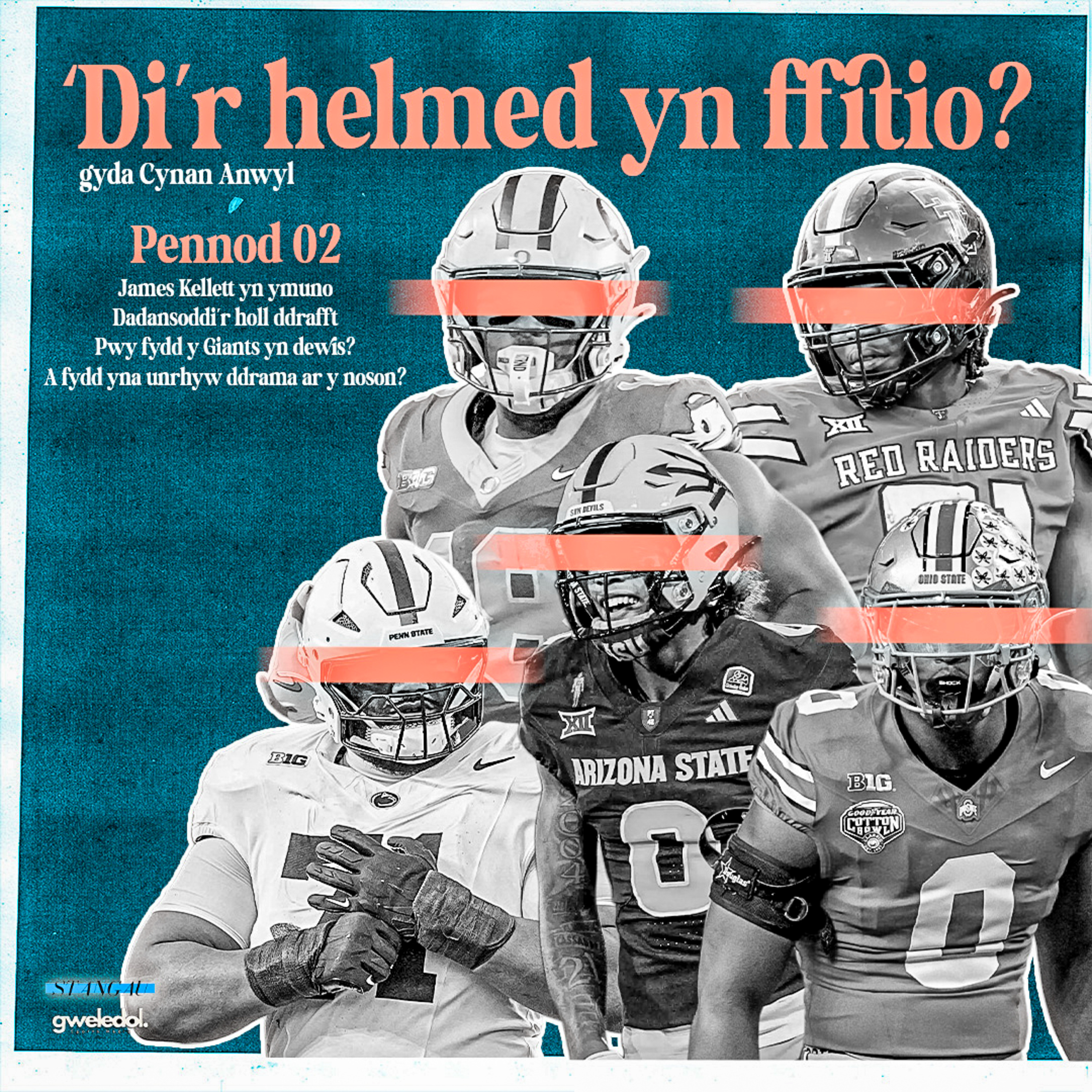 Cyfres 02 Pennod 02 - Rownd cyntaf y drafft. James Kellett yn ymuno ac yn rhagfynegi be fydd yn digwydd yn rownd cyntaf y drafft. Fydd yna drama ar y noson?