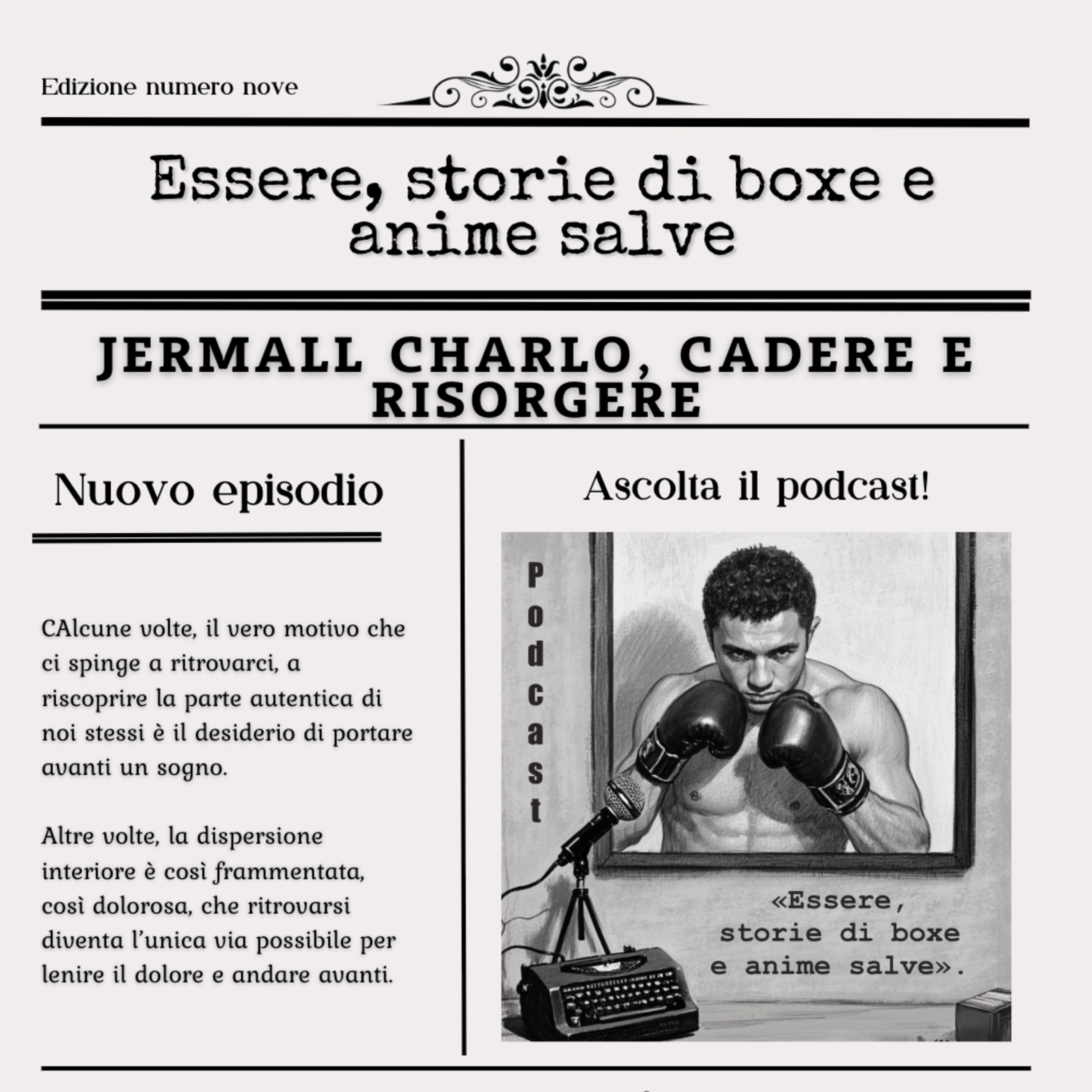 «Essere, storie di boxe e anime salve»