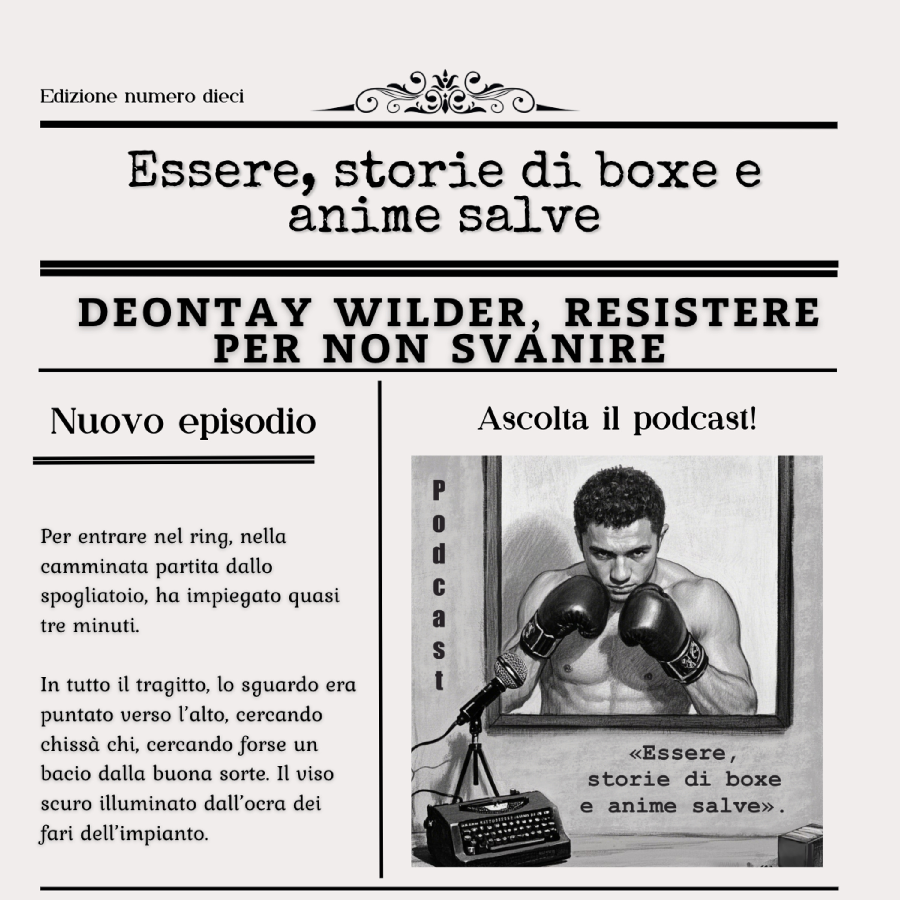 «Essere, storie di boxe e anime salve»