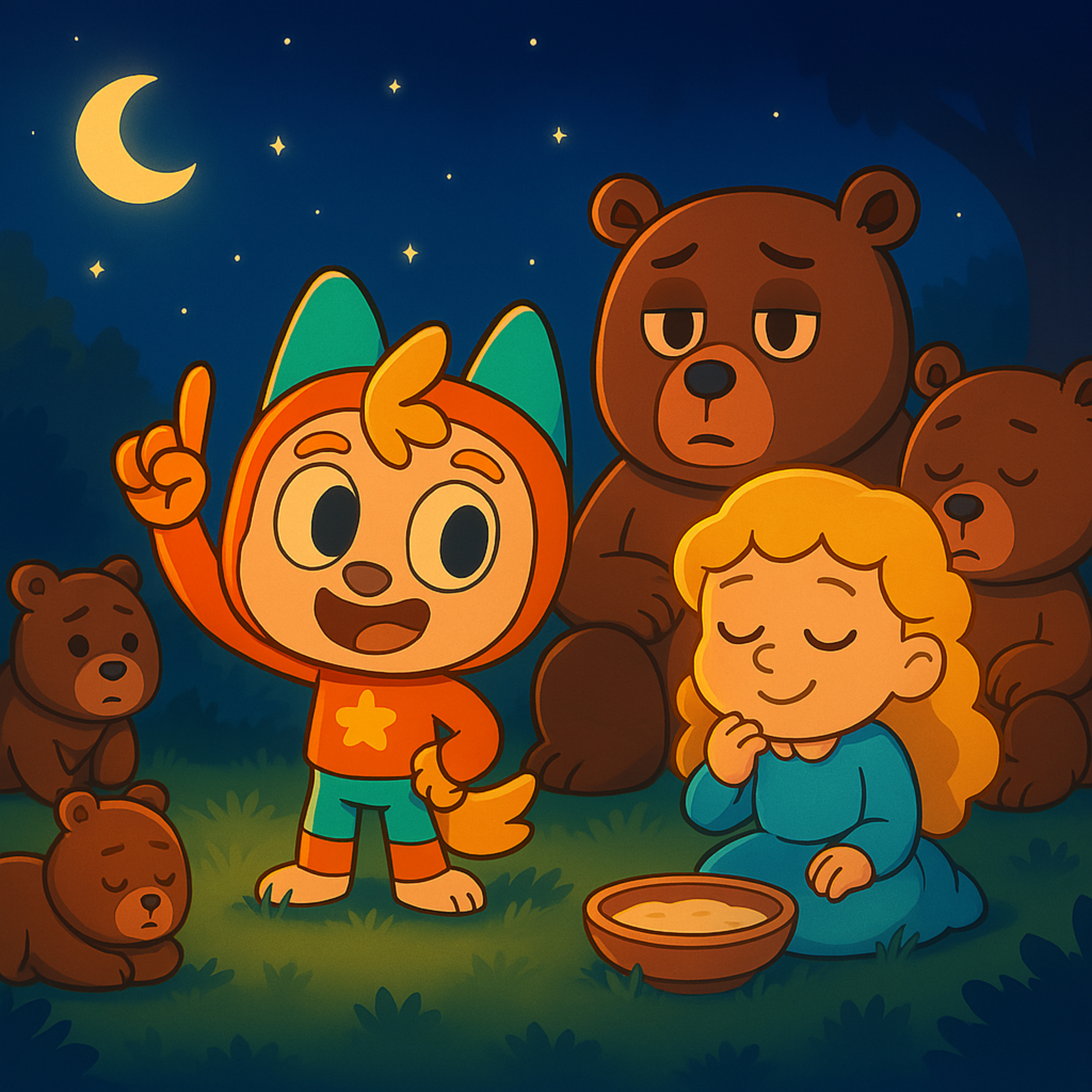 Nuton & Lola Visit Goldilocks and the Three Bears - Relaxing Bedtime Stories for Kids episode artwork