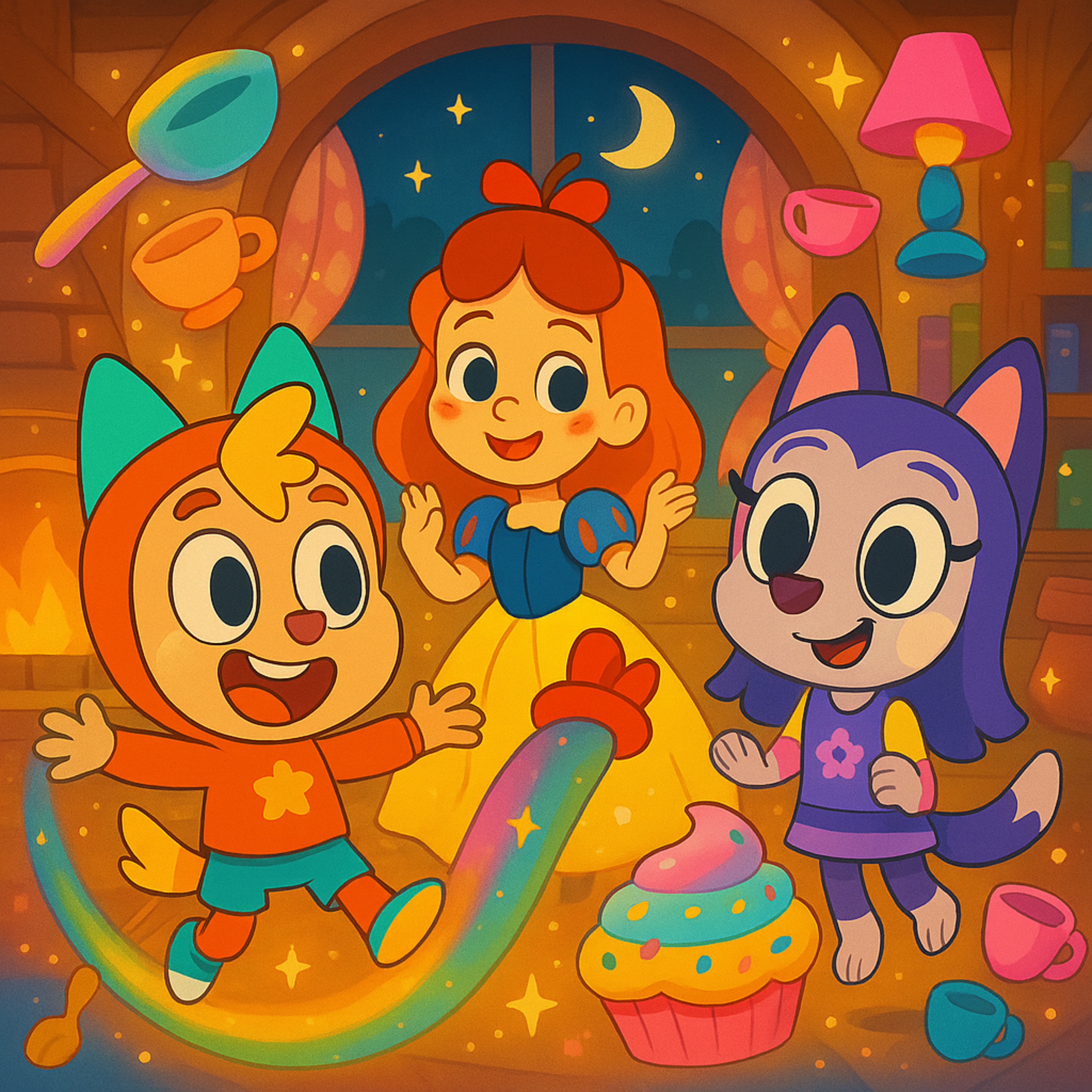 Nuton & Lola Dance with Snow White and Seven Dwarfs – Relaxing Bedtime Stories for Kids episode artwork