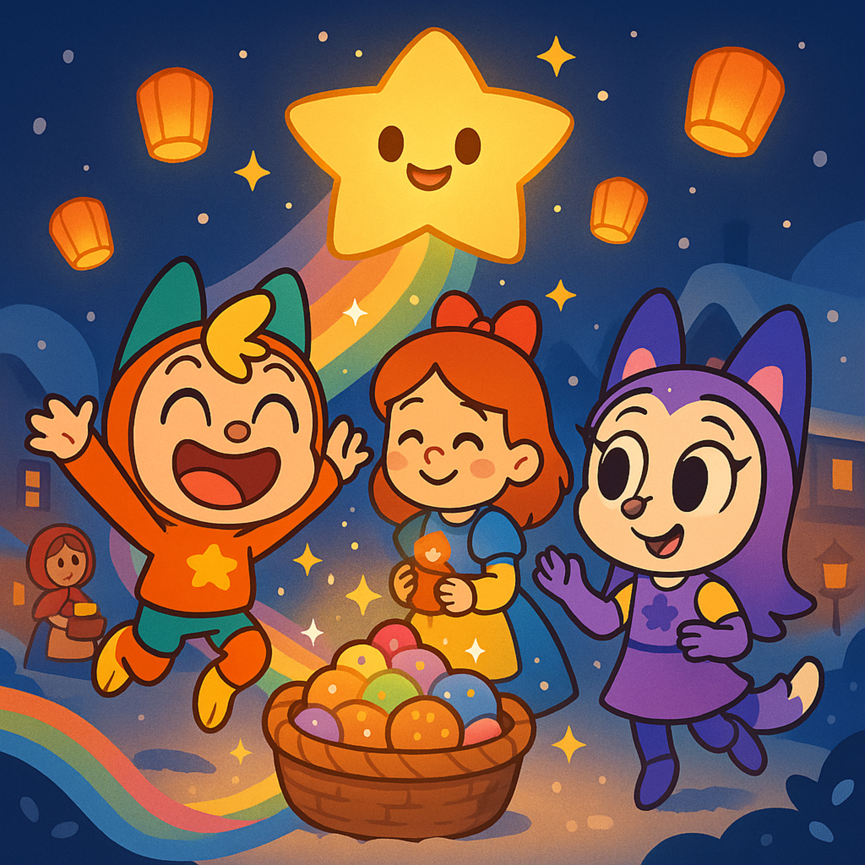 Nuton & Lola and the Little Match Girl’s Lantern Parade of Dreams - Relaxing bedtime stories for kids episode artwork