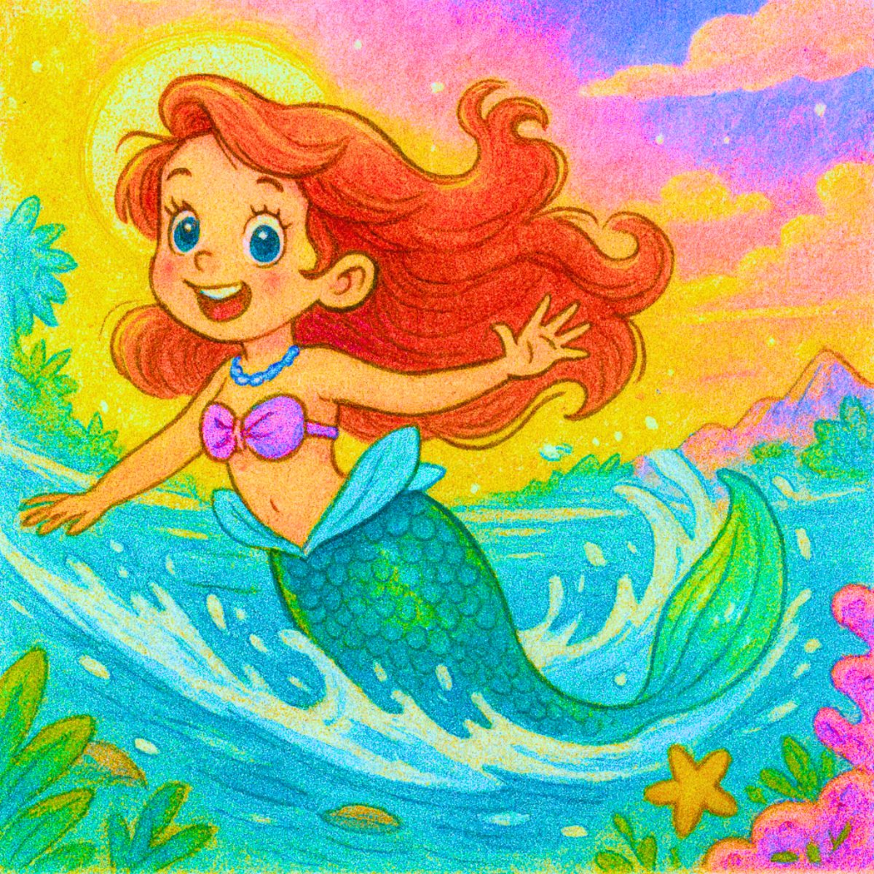 🧜♀️The Little Mermaid Bedtime Stories 🌊 Deep Sleep Story for Toddler with Ocean Relaxing Music episode artwork