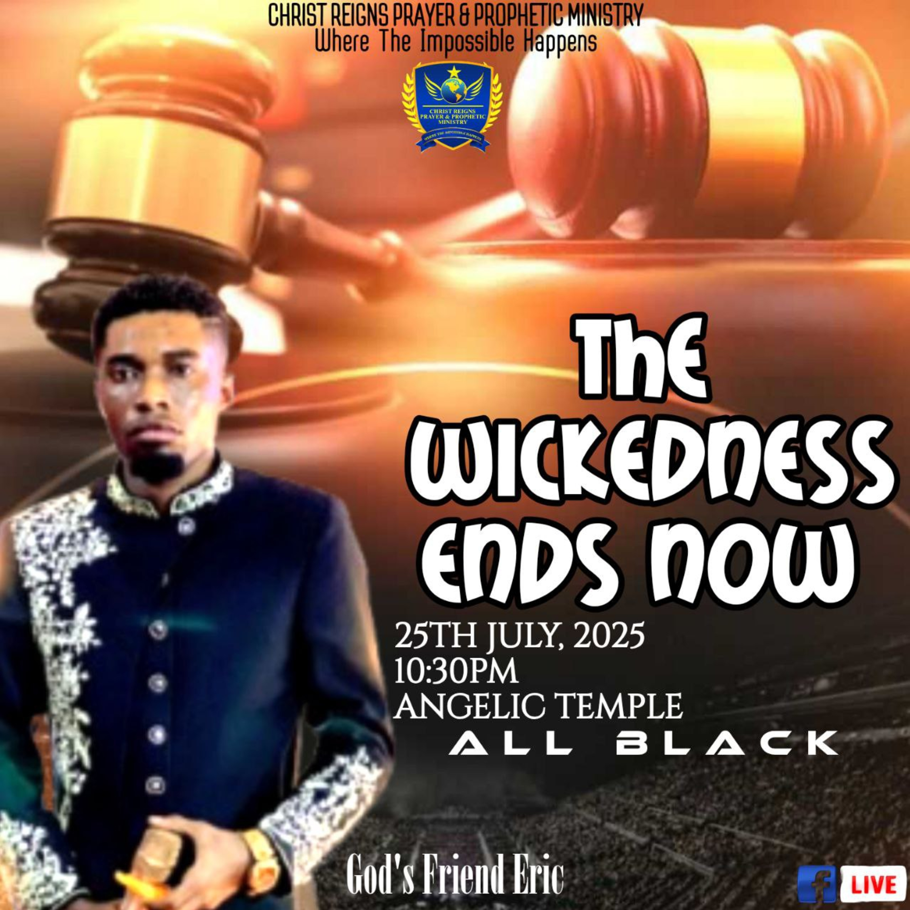 The Wickedness Ends Now