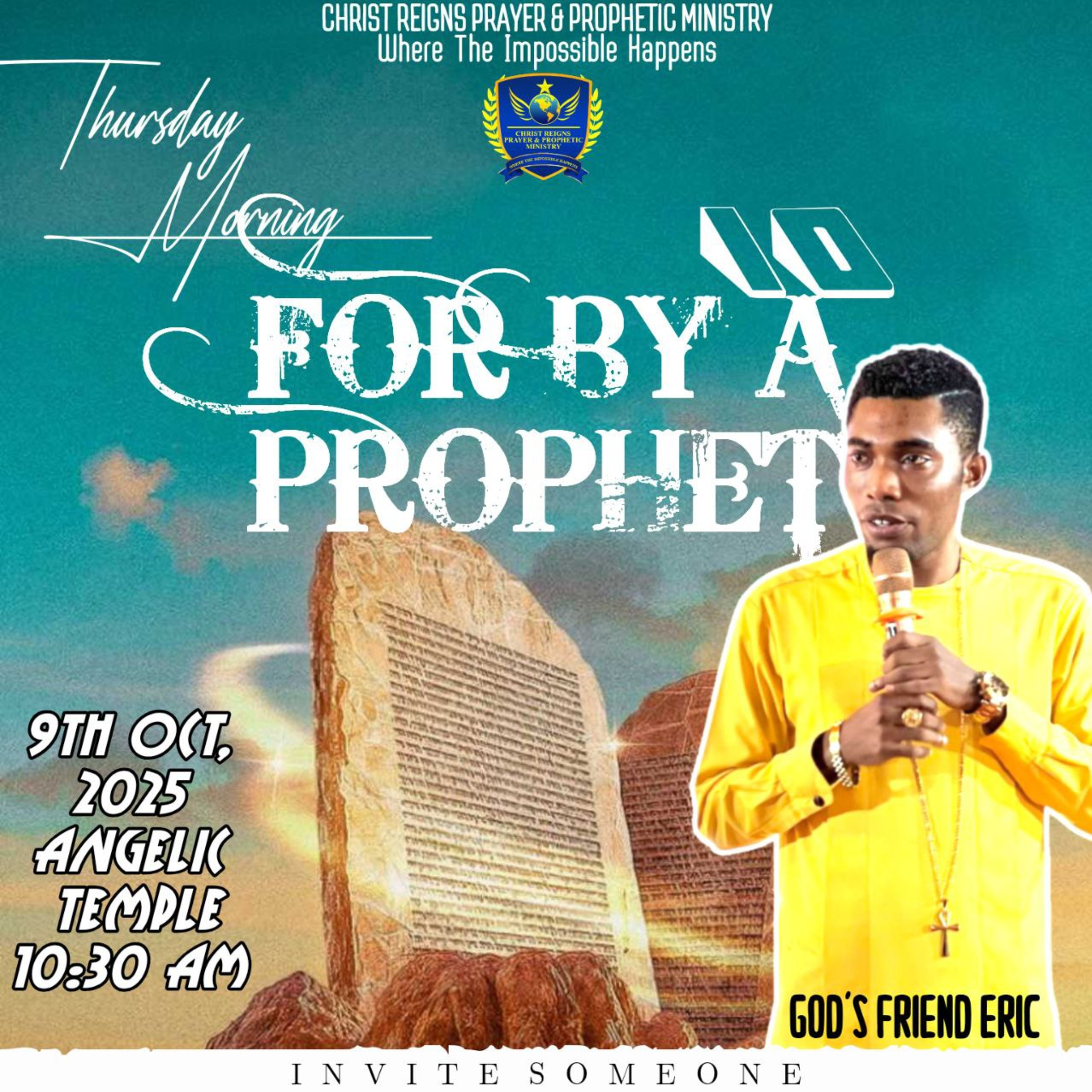 For By A Prophet X
