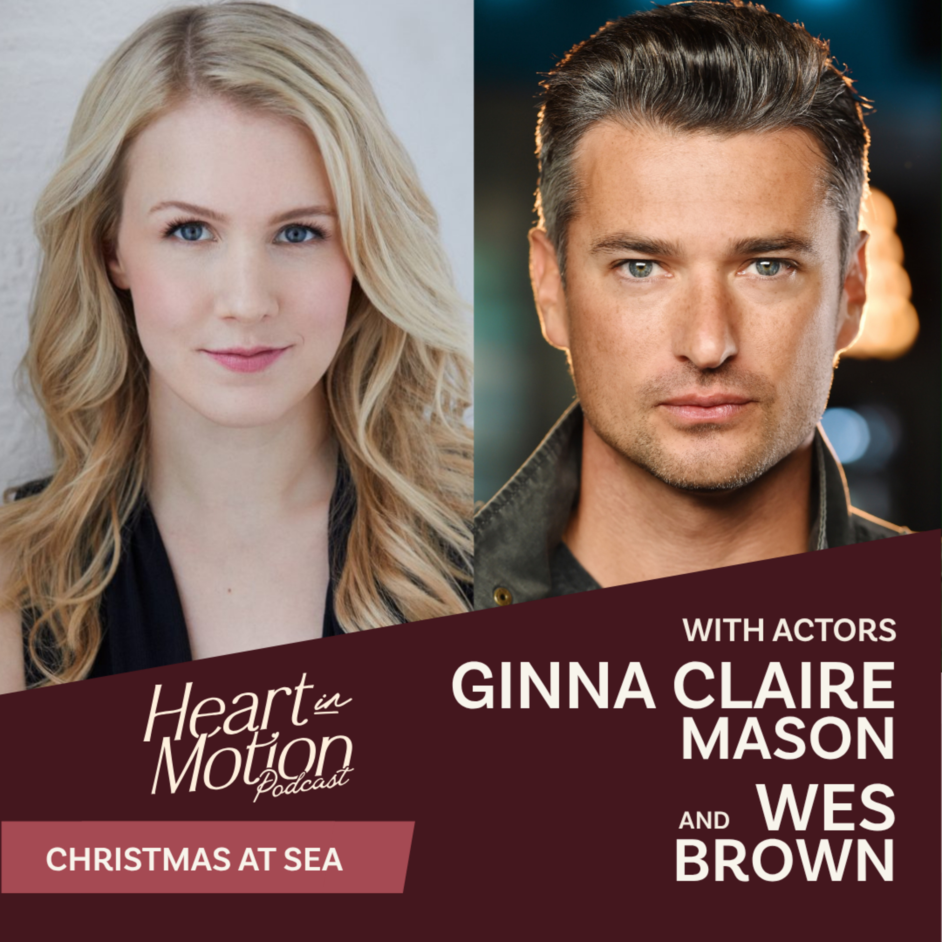 Ginna Claire Mason & Wes Brown (Hallmark's Christmas at Sea - Actors) episode artwork