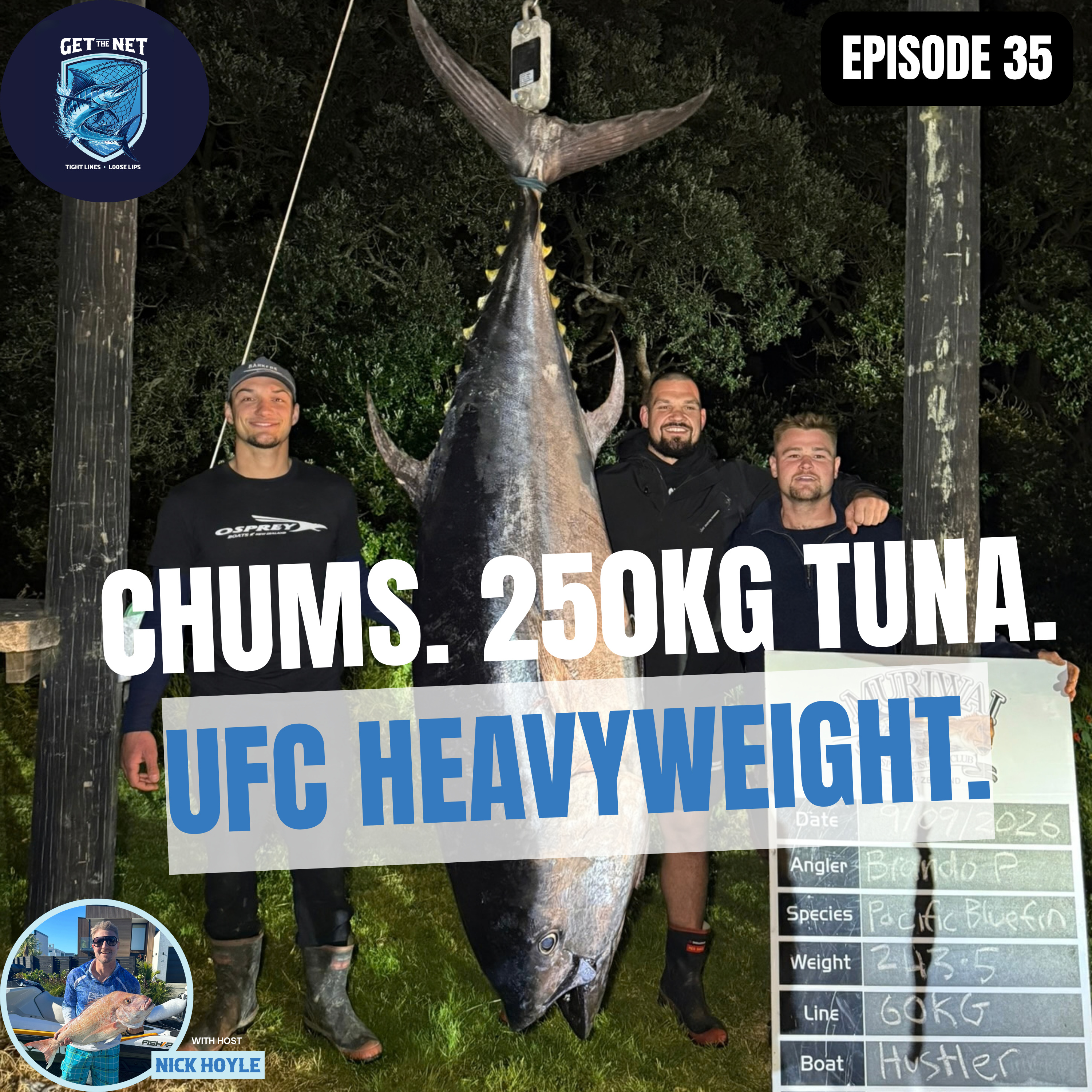You Never Catch Anything on the Couch Matt Jurlina Lands a 250kg Bluefin with a UFC Heavyweight on the Rod