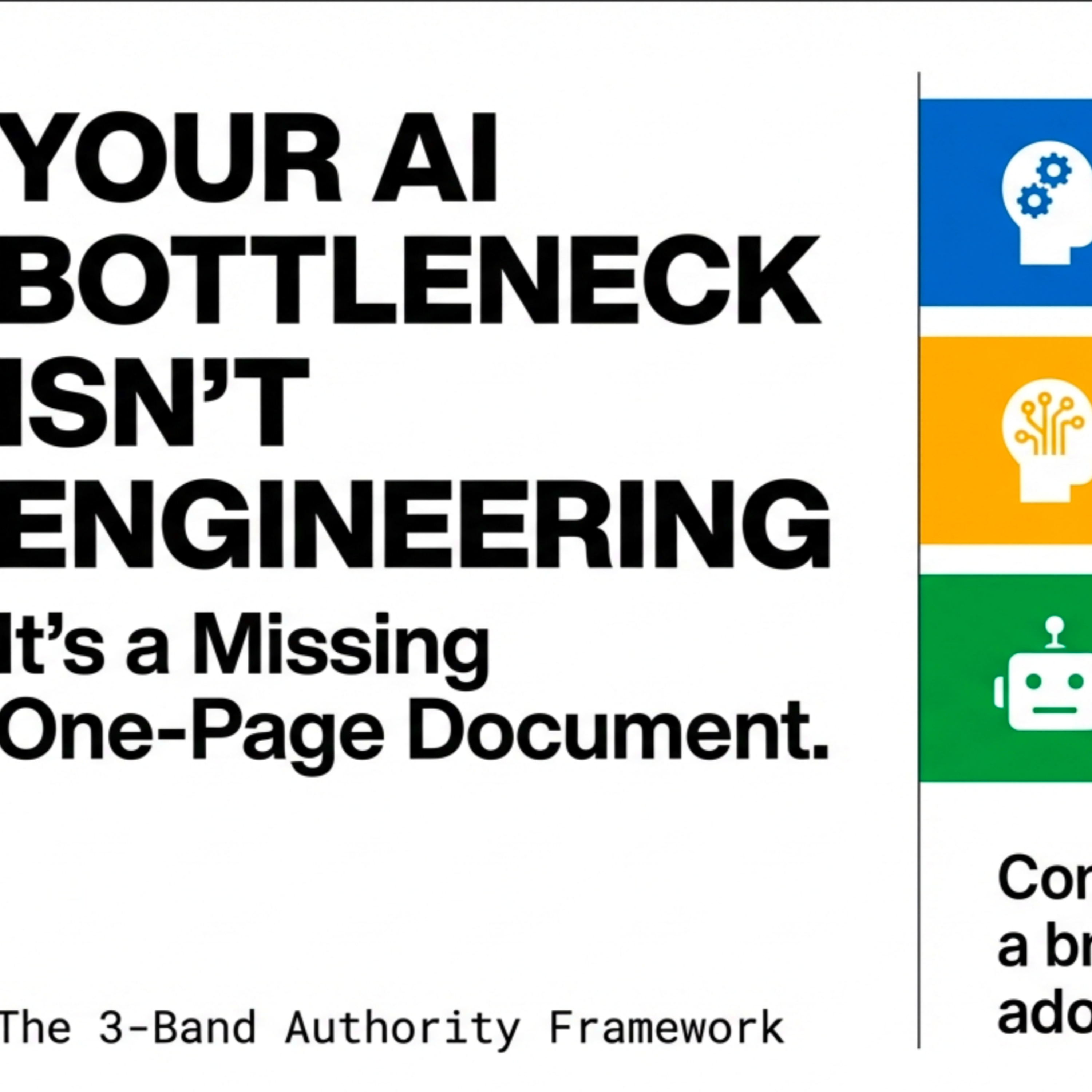 The $280K Robot Disaster That Now Saves AI Projects (The 3-Band Authority Framework)" episode artwork