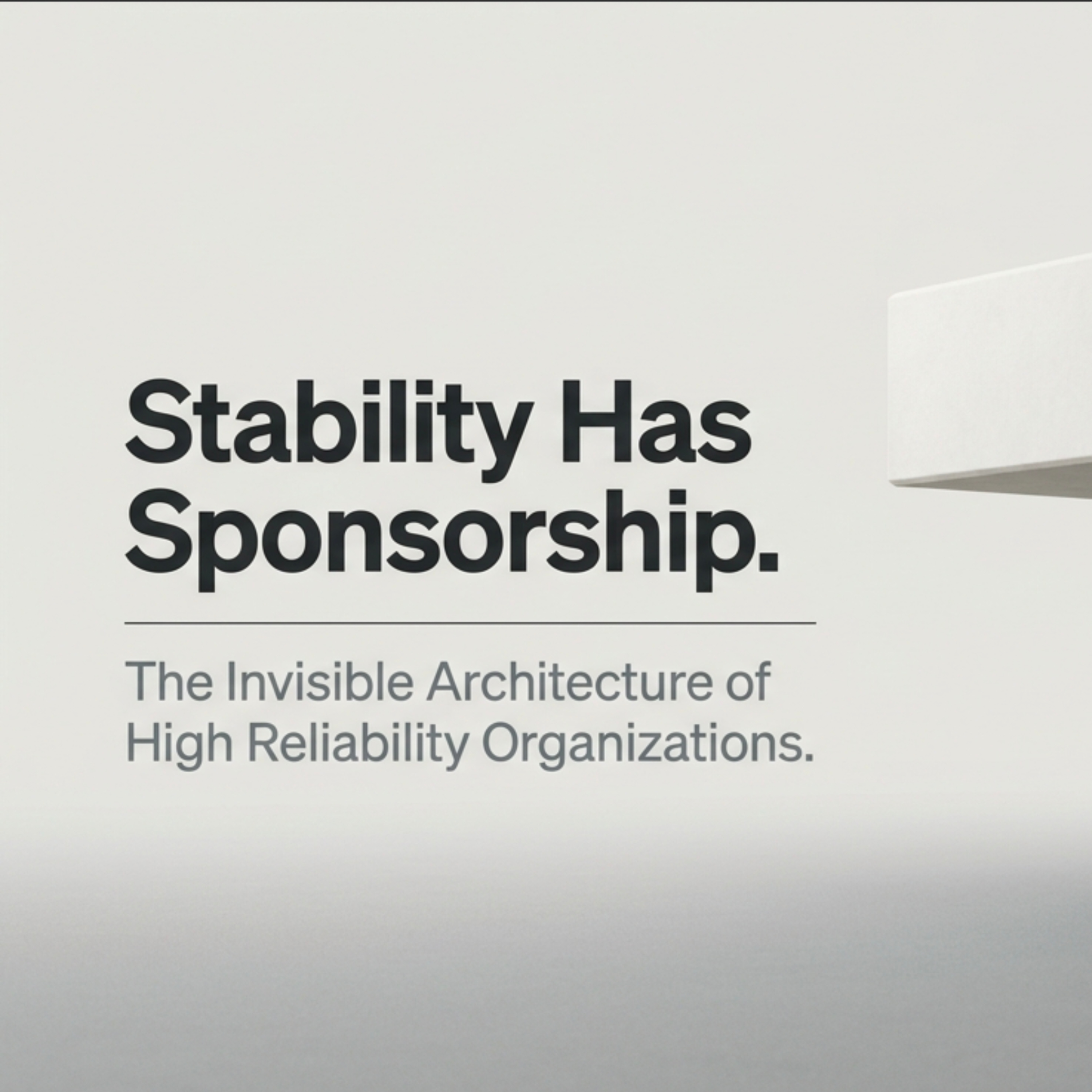 FIELD NOTE #035 | Stability Has Sponsorship episode artwork