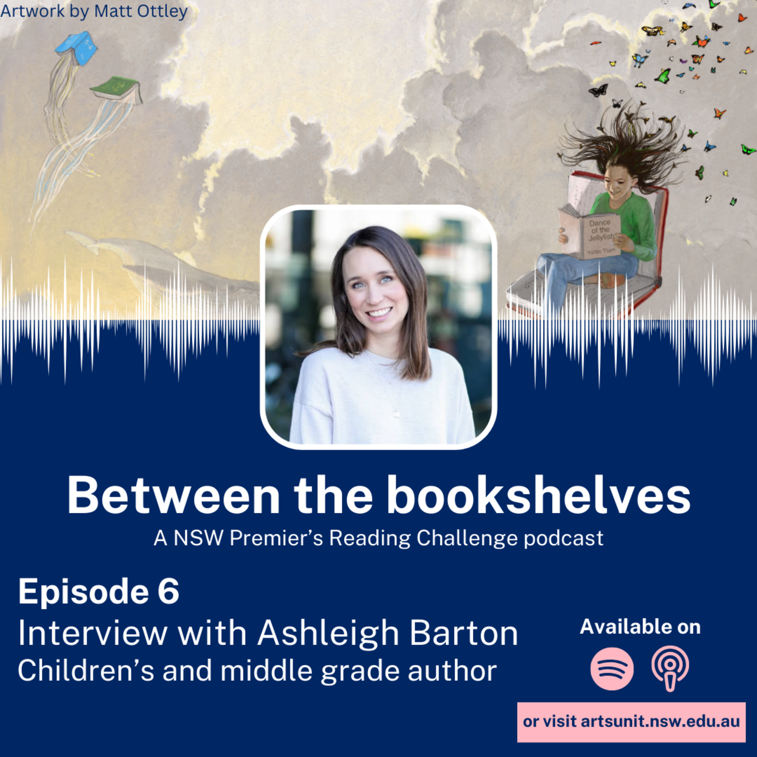 Between the bookshelves episode - 6. Ashleigh Barton episode artwork