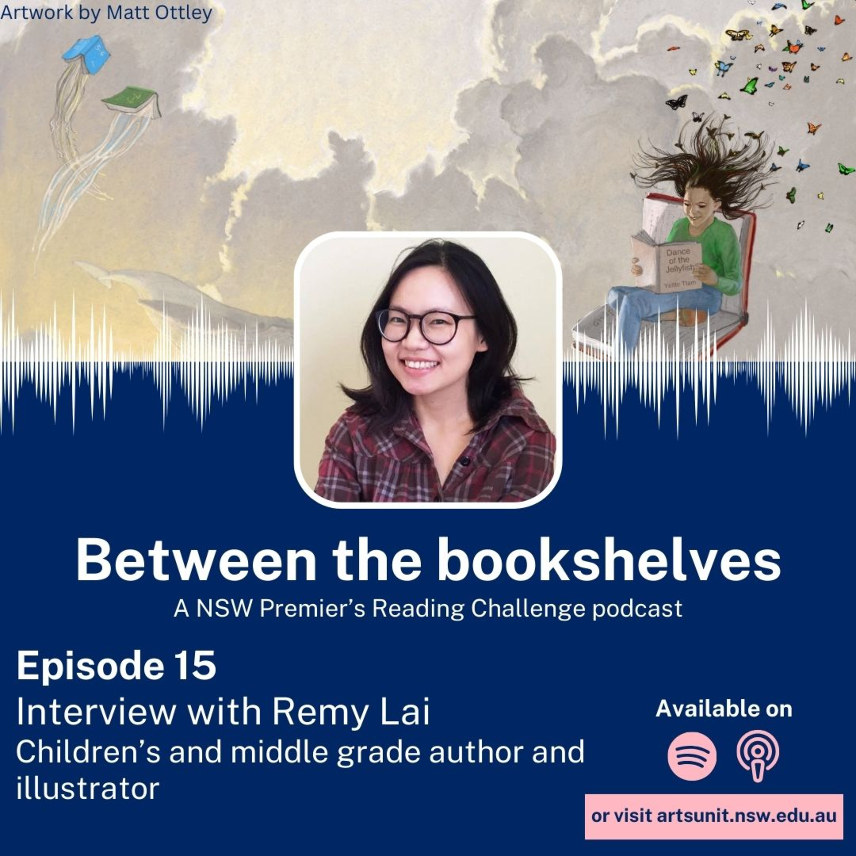 Between the bookshelves 0 15. Remy Lai