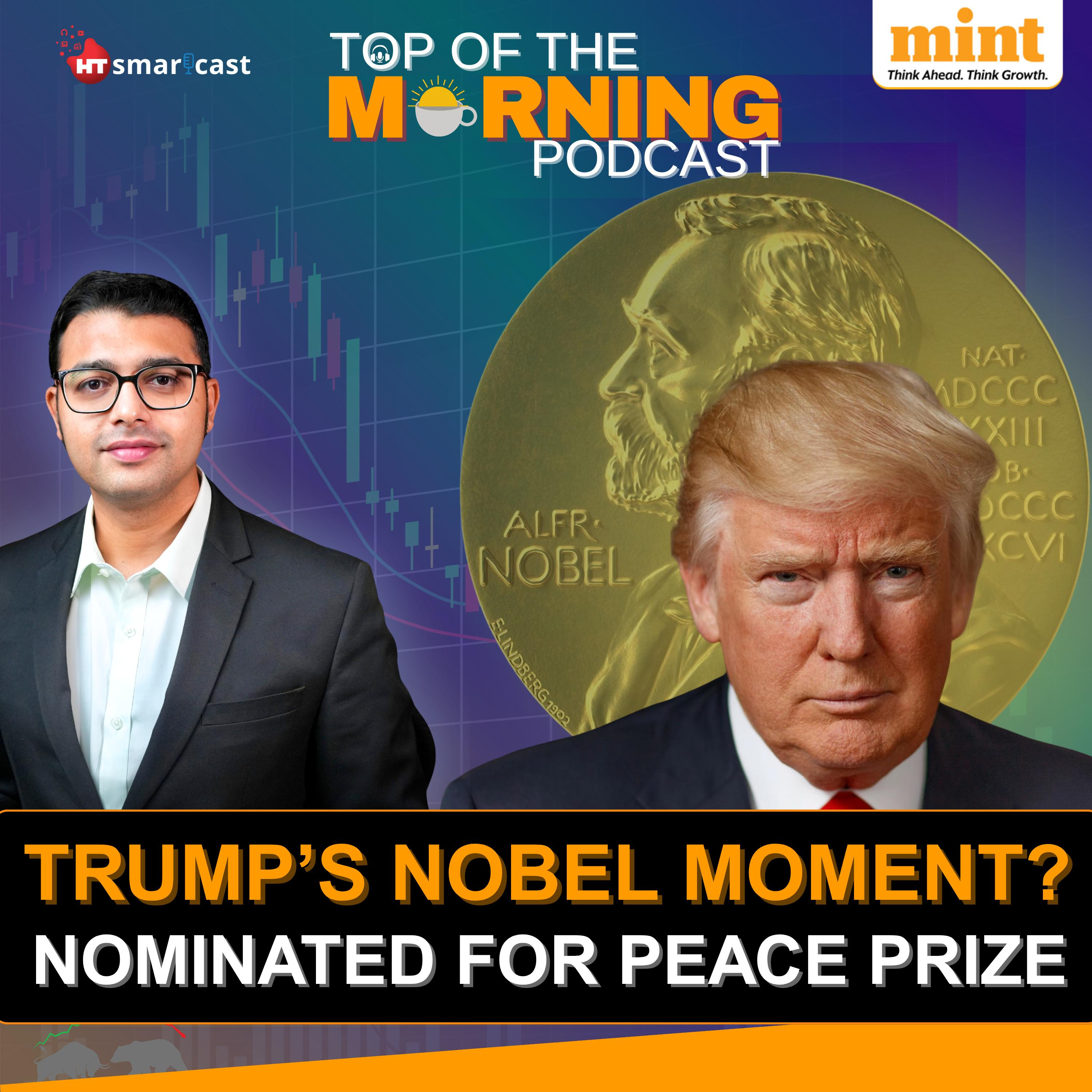 Top of the Morning : DGCA Flags Grim Safety Lapses | Ceasefire Sparks Market Surge | Trump Eyes Nobel for Peace Deal  episode artwork
