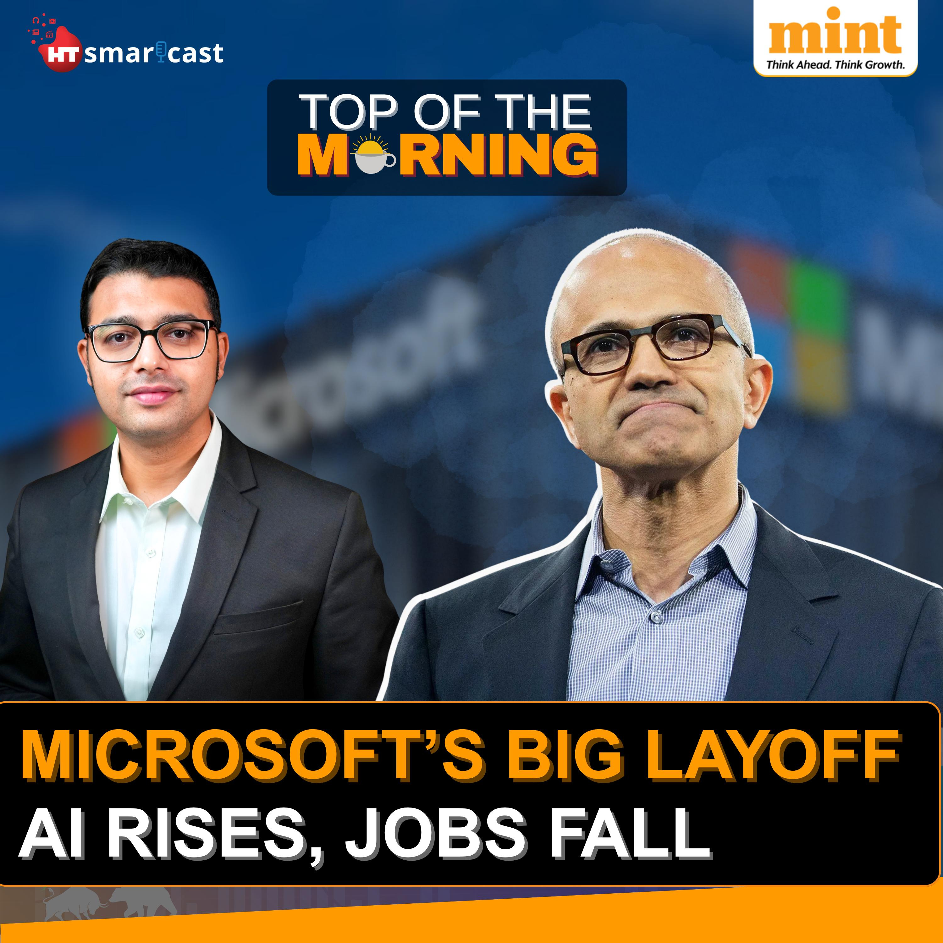 Top of the Morning : Mid-Air Scare on SpiceJet | Nykaa Backers Cash Out | China’s Fertiliser Curbs Hit India | Microsoft Job Cuts episode artwork