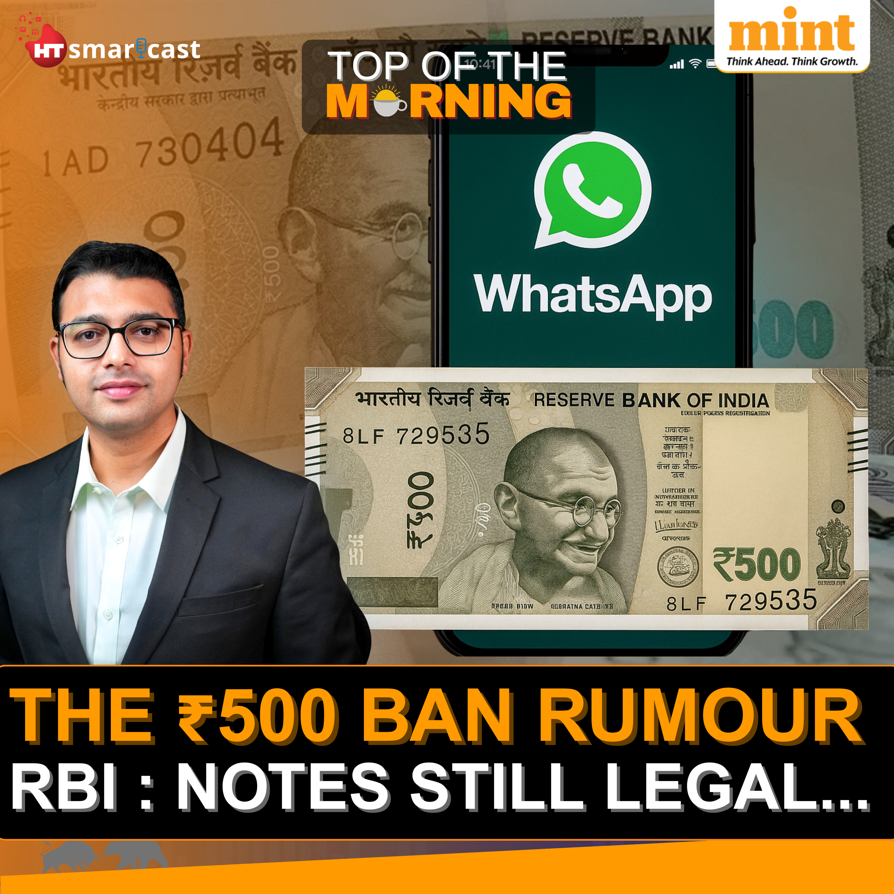 Top Of The Morning : Plane Crash At UK Airport | Dividend Week Ahead | VIP Promoters Sell 32% Stake | ₹500 Note Ban Rumour Squashed  episode artwork