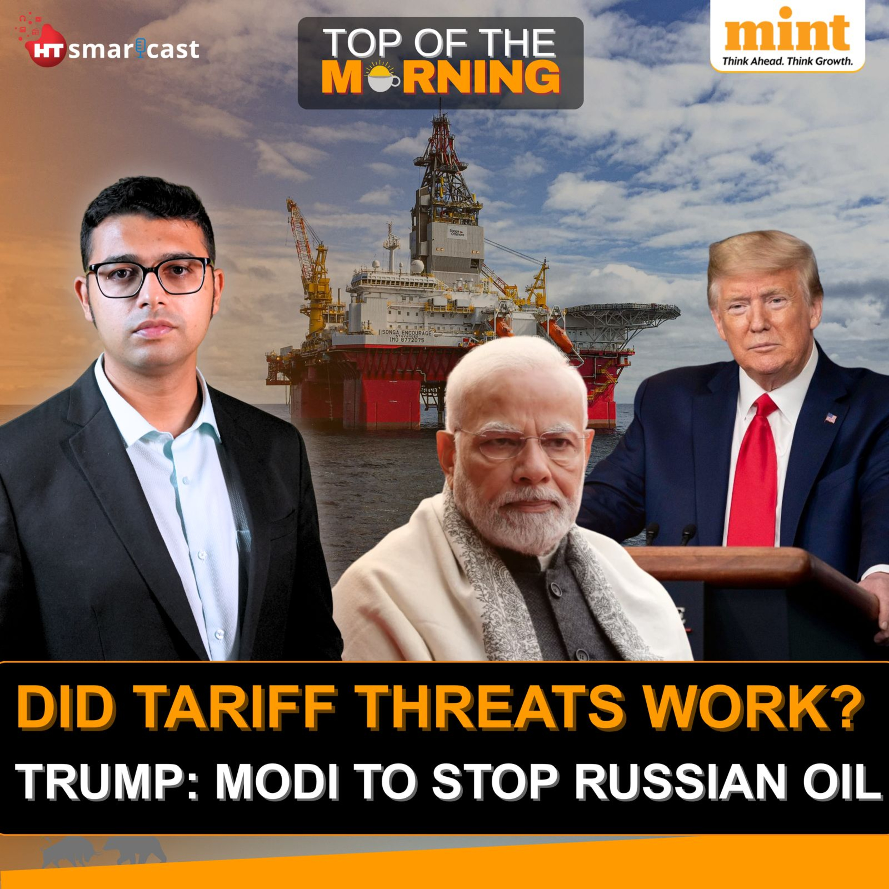 Top of the Morning : TN ‘Hindi Ban’, Stalin Clarifies | Trump: Modi Agreed To Stop Russian Oil | SC’s Green Light for Diwali | India Pitches Missiles episode artwork