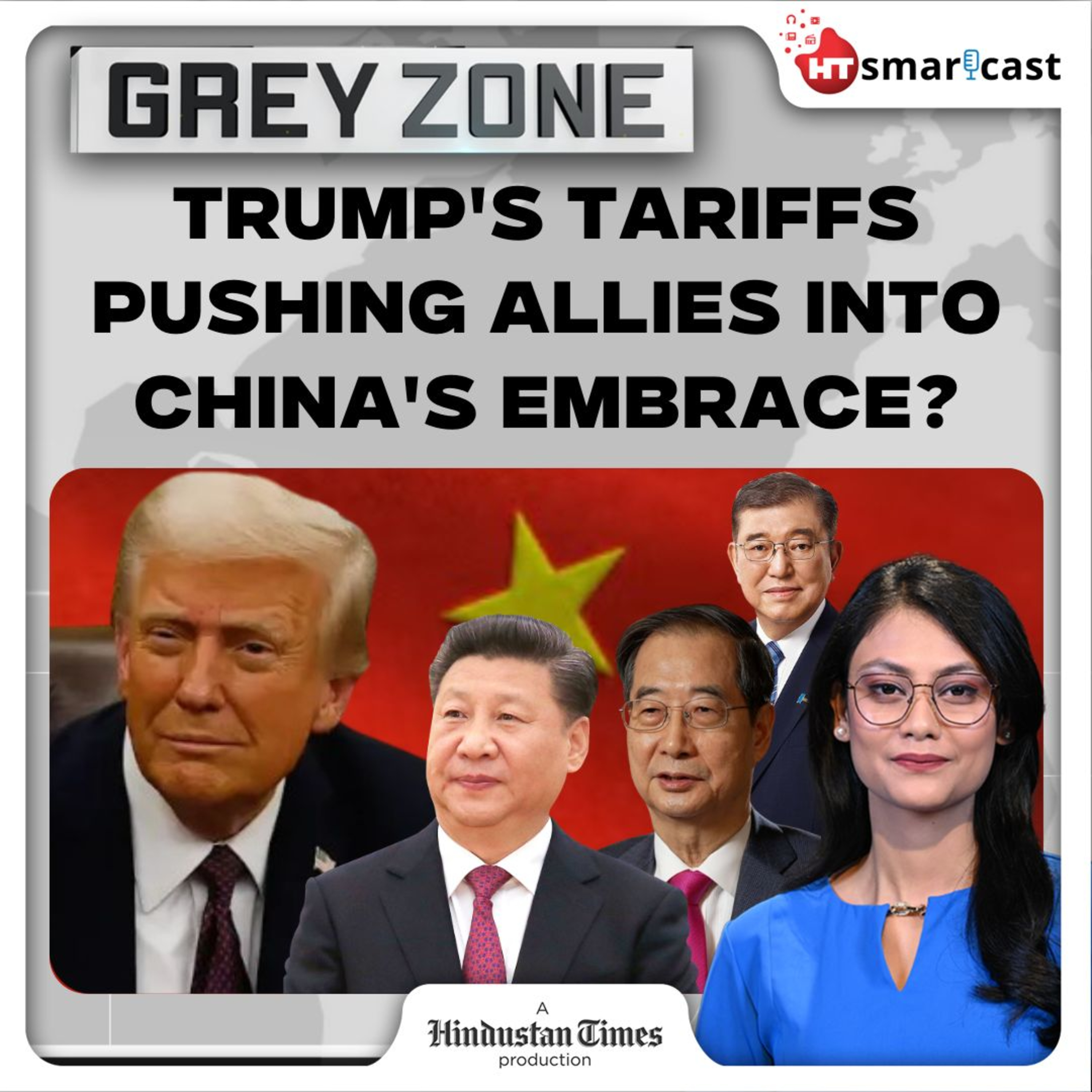 Grey Zone: Trump Tariff Fallout: U.S' Closest Allies Japan & South Korea Woo China | Will More Follow Suit? | Hindustan Times Podcast episode artwork