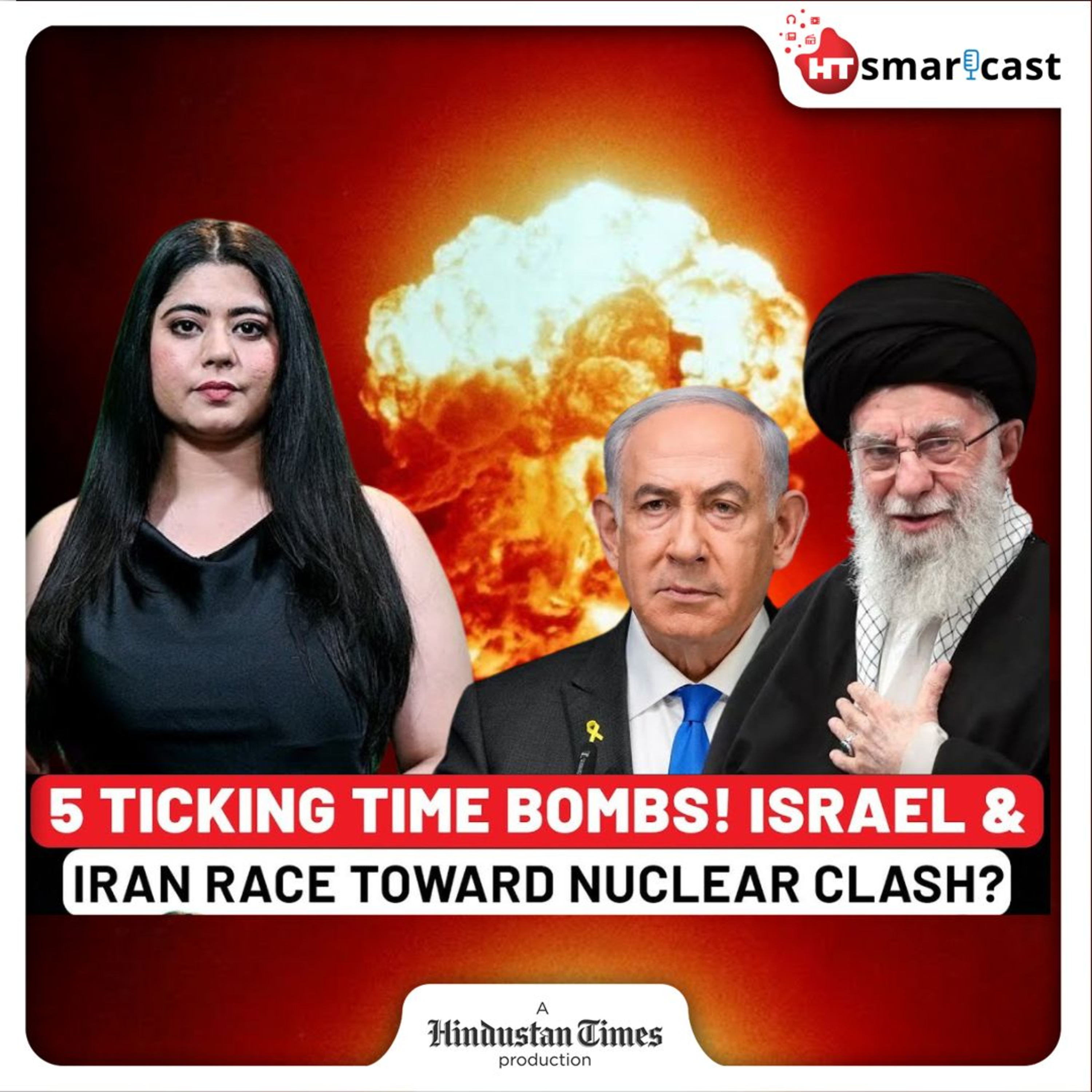 HT Podcast: Iran Swears to Annihilate Israel in Revenge: Who Will Strike First & Why? Here Are 5 Deadly Triggers | Hindustan Times Podcast episode artwork