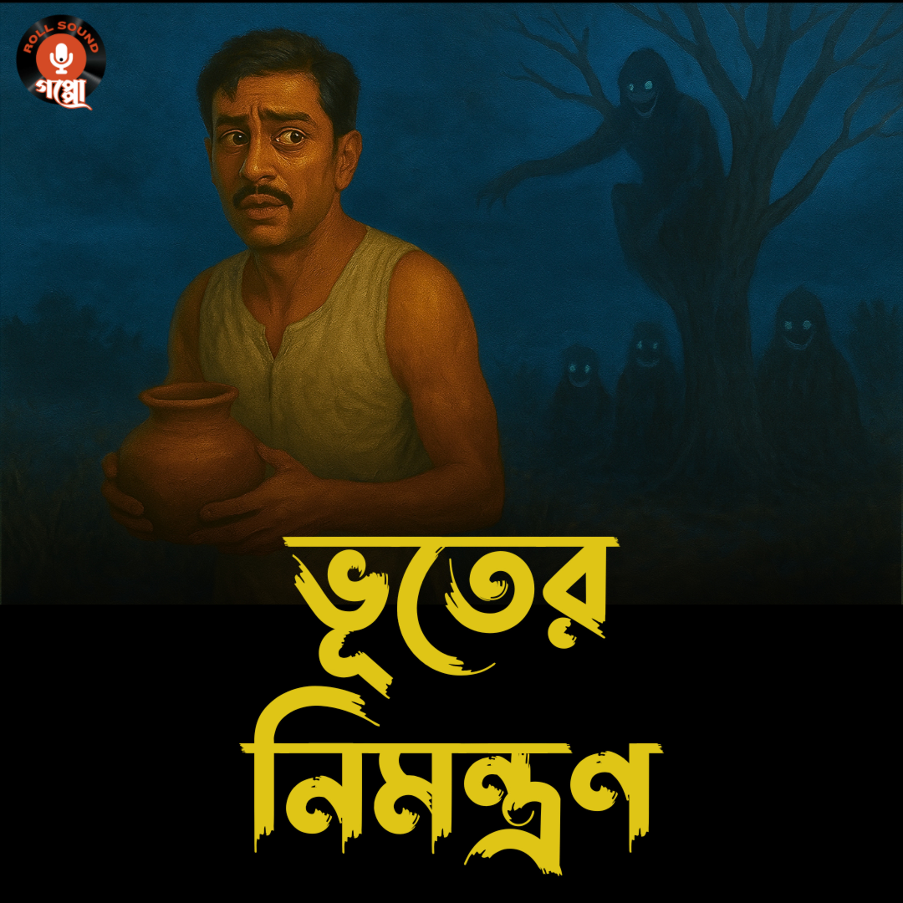 শ্বশুরবাড়ির পথে ভূতের খপ্পরে? | Bhuter Nimontron (ভূতের নিমন্ত্রণ) | শ্রী স্বপনকুমার | Horror Comedy #SundaySuspense #GoppoMirerThek #MidnightHorrorStation episode artwork