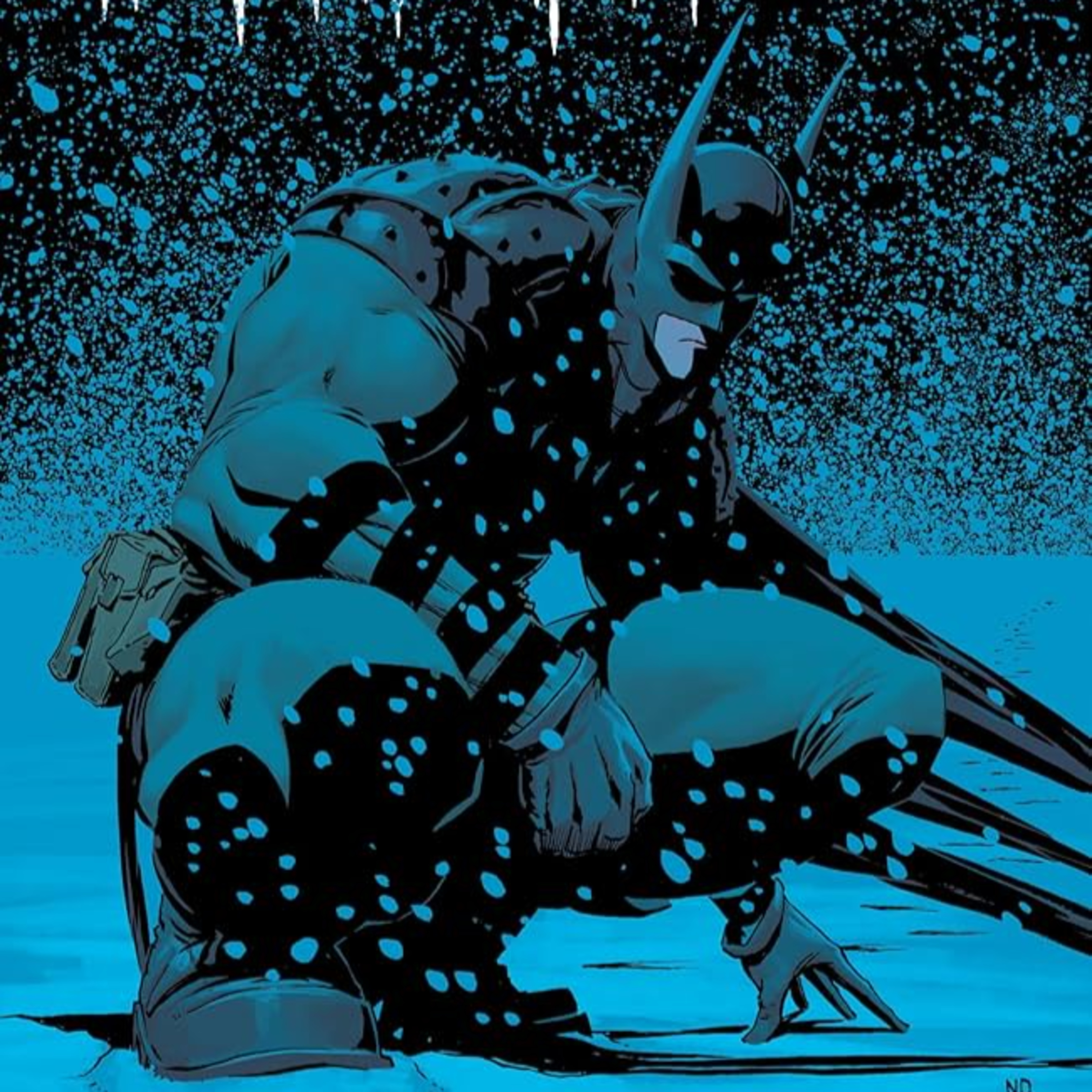 Absolute Batman #7, The Ultimates #11, Action Comics #1085, and Phantom Road #11 episode artwork