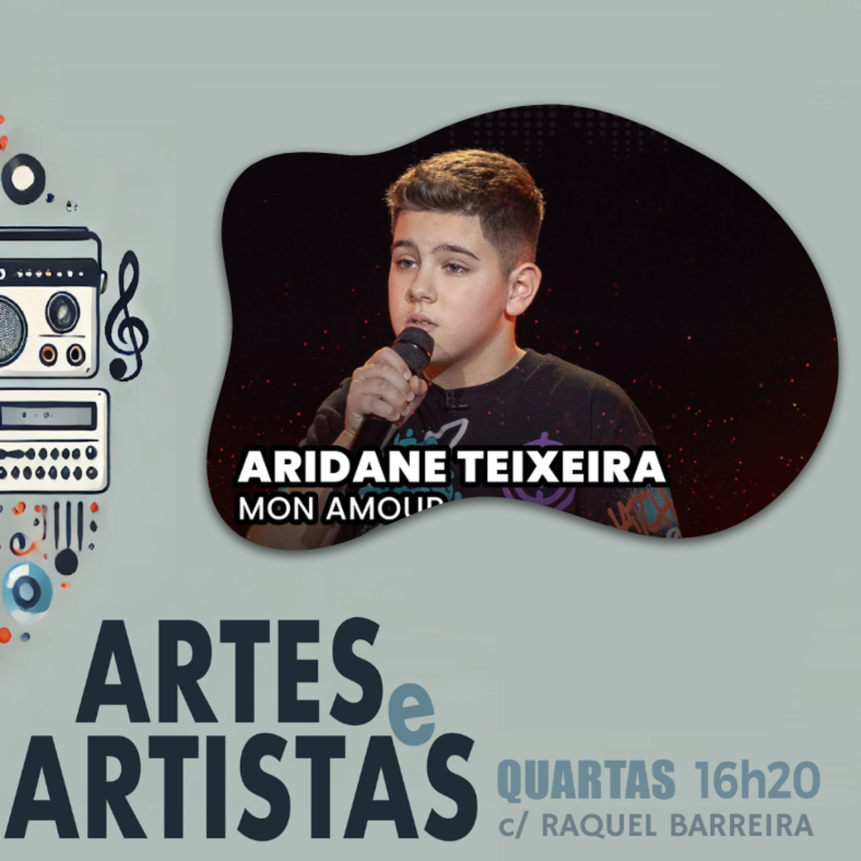 O jovem Aridane Teixeira veio ao Artes & Artistas