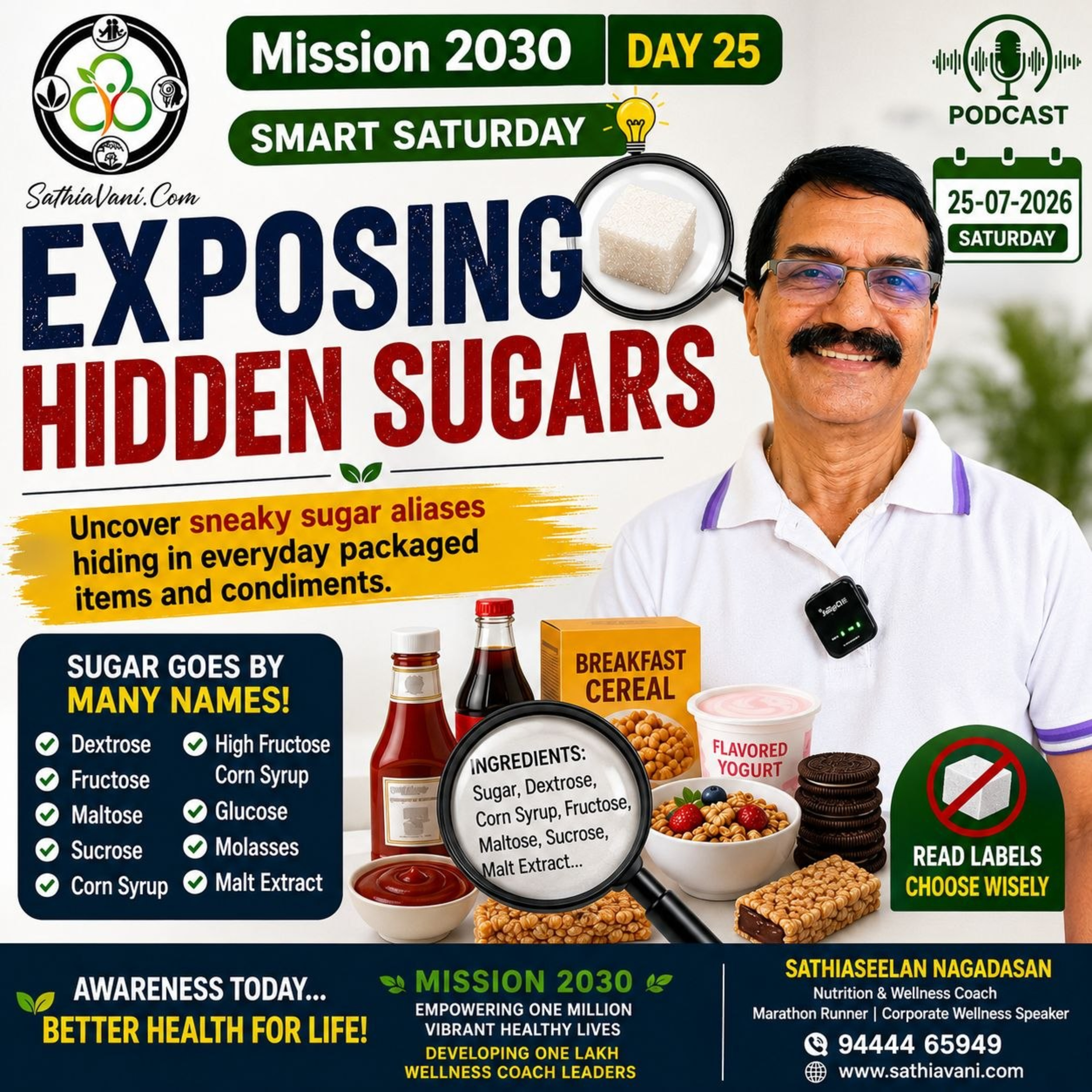 Video Mission 2030 – Episode 25 (25-07-2026)| Exposing Hidden Sugars: Read Beyond the Front Label episode artwork