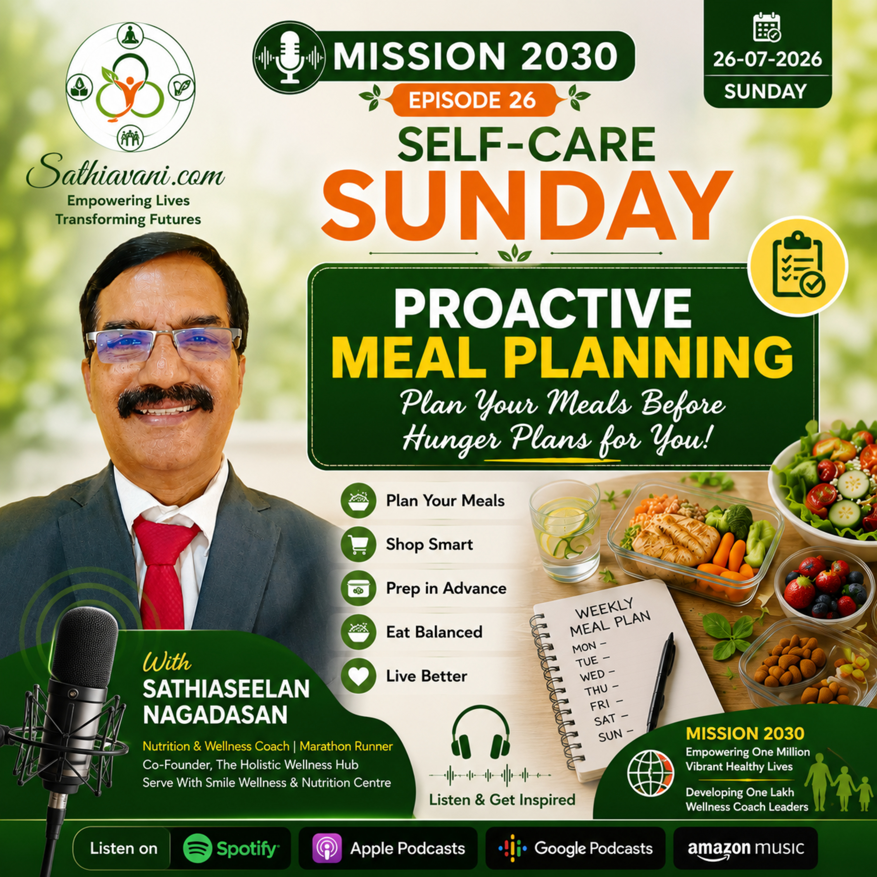 Mission 2030 Day 26(26-07-2026) Self-Care Sunday Smart Snacking for Lifelong Vitality episode artwork