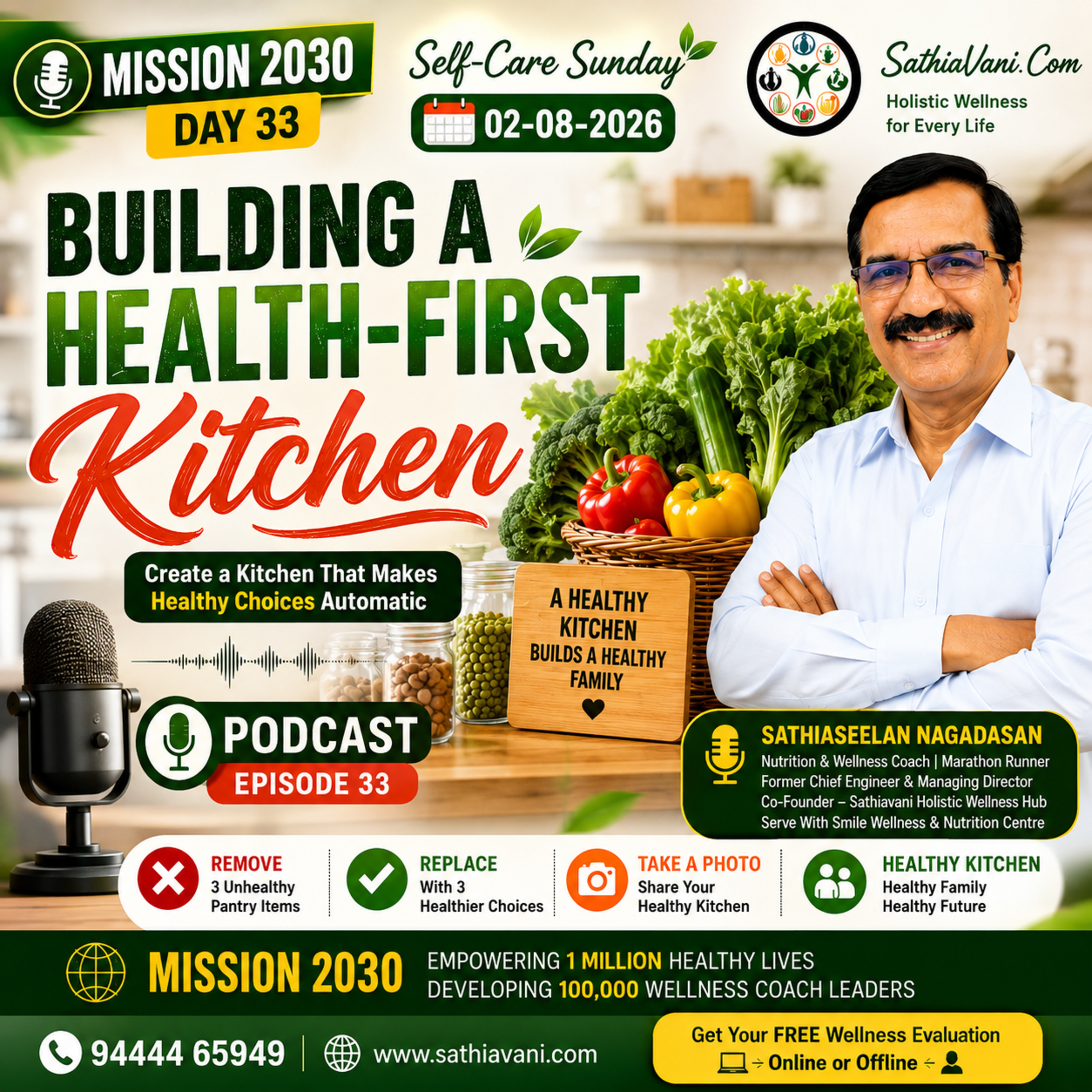 Mission 2030 Day 33 Episode 33 (02-08-2026)Building a Health-First Kitchen episode artwork