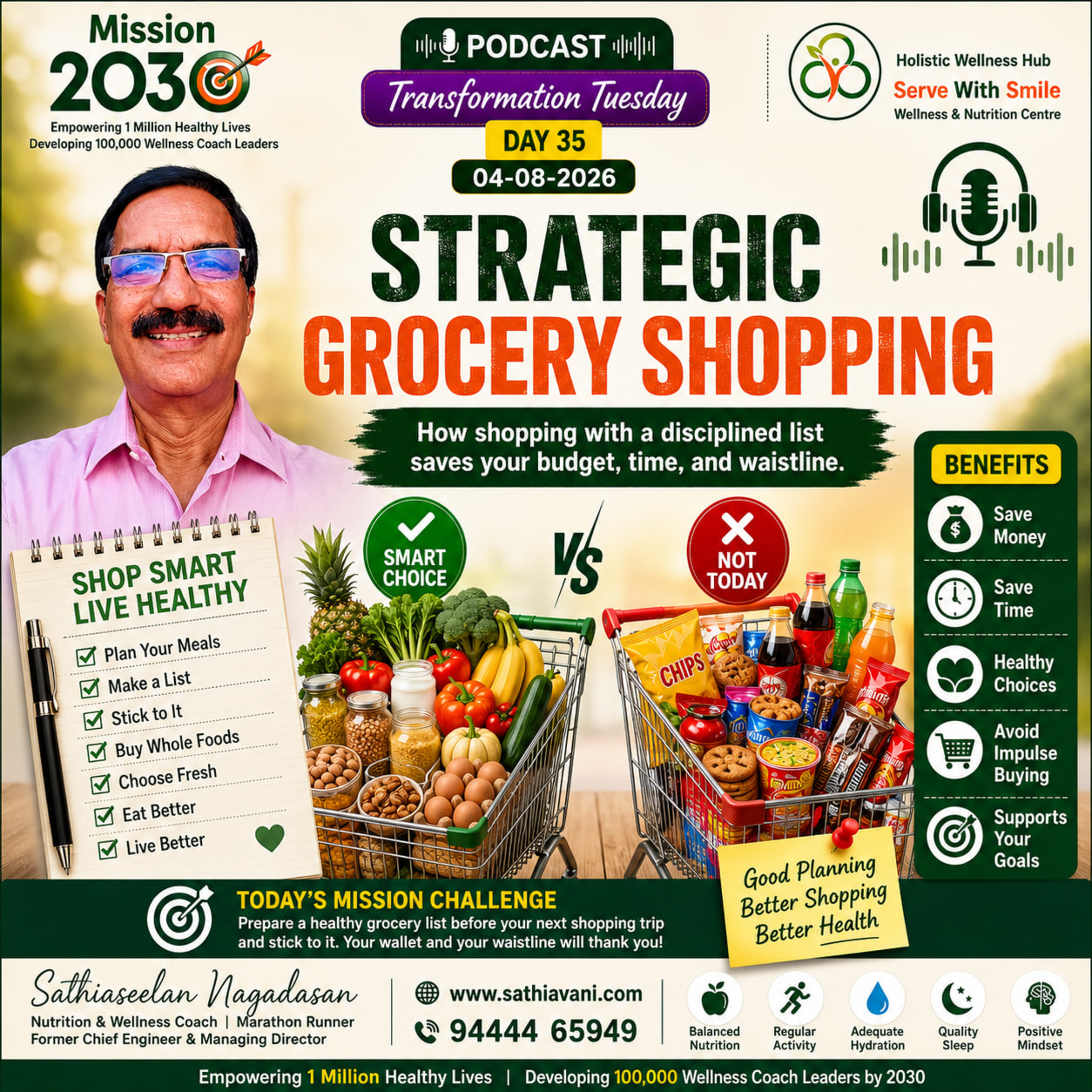 Mission 2030 – Episode 35(04-08-2026): Strategic Grocery Shopping episode artwork